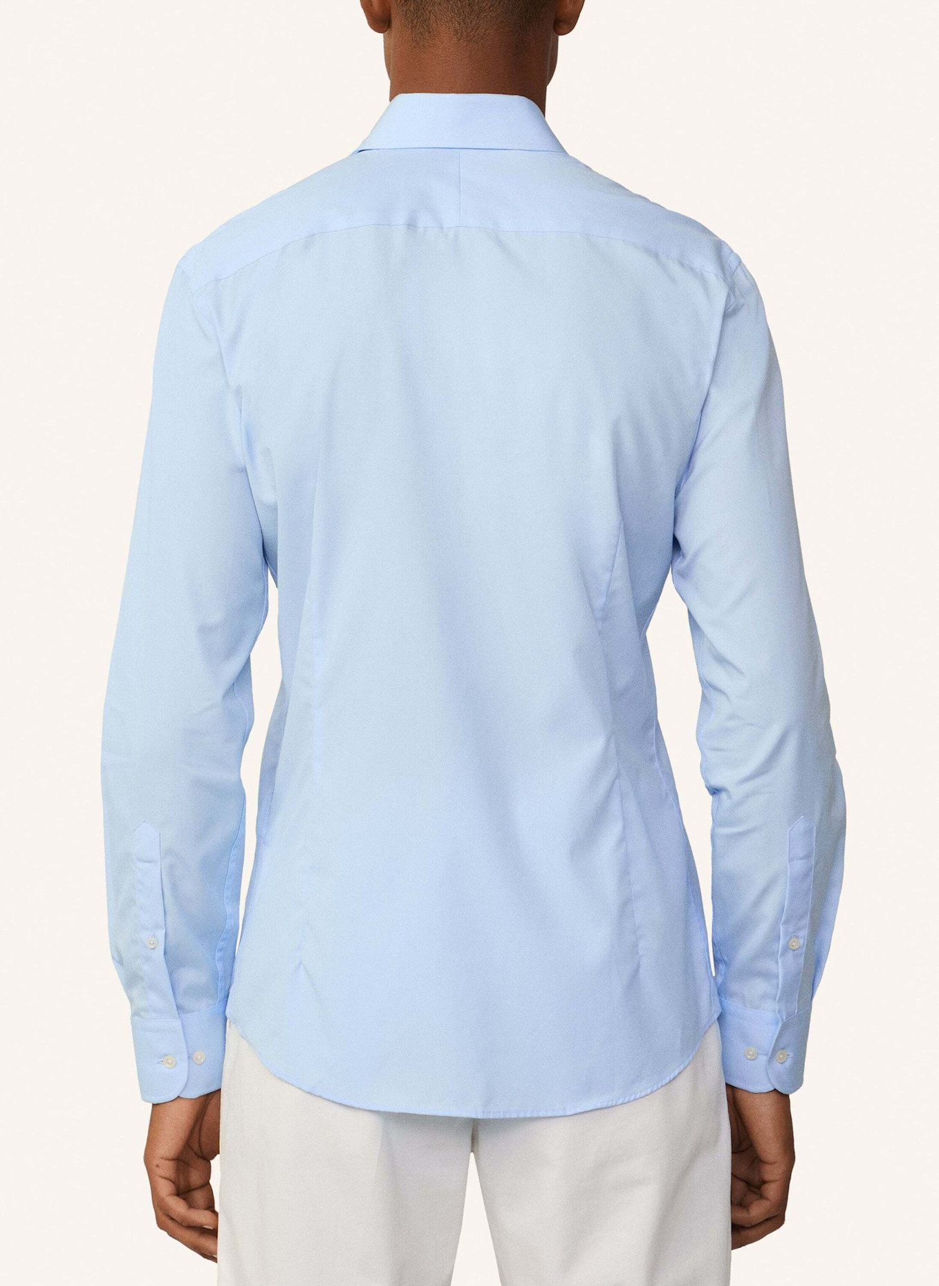 HACKETT LONDON Freizeithemd POPLIN SLIM BC: HELLBLAU