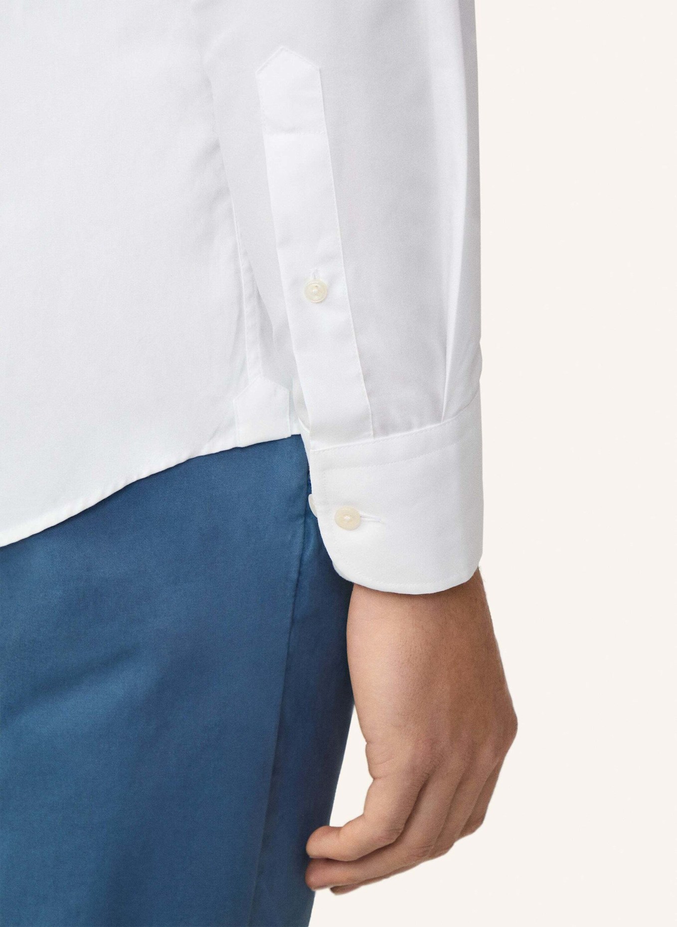 HACKETT LONDON Freizeithemd POPLIN SLIM BC: WEISS
