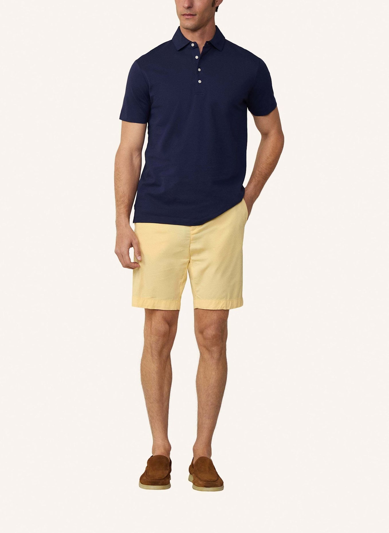 HACKETT LONDON Poloshirt MERCERISED POLO: BLAU
