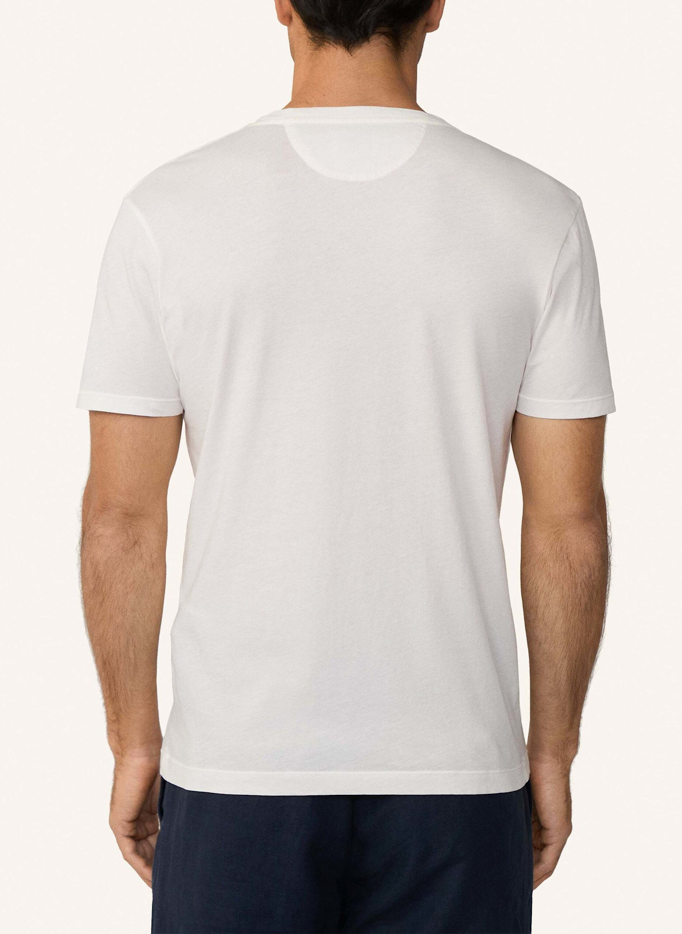 HACKETT LONDON T-Shirt GMD POCKET TEE: CREME