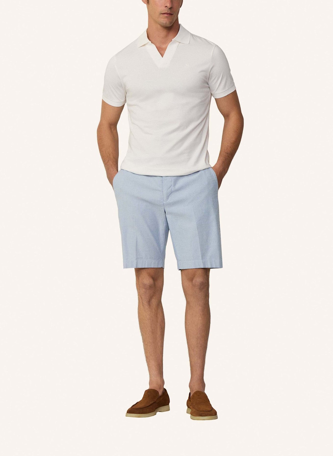 HACKETT LONDON Poloshirt JOHNNY CLLR JSY POLO: CREME