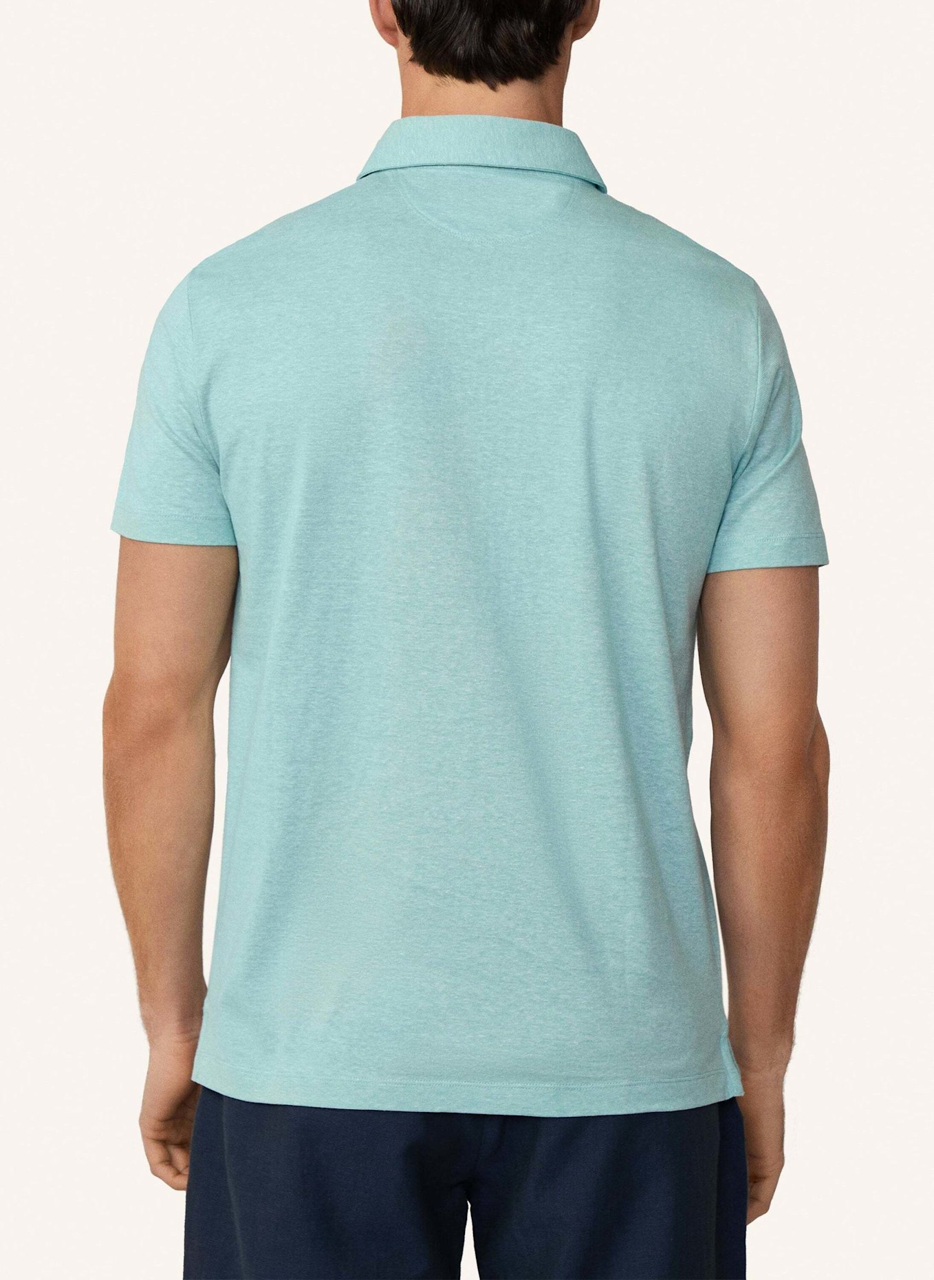 HACKETT LONDON Poloshirt COTT LINEN FILAFIL: GRÜN