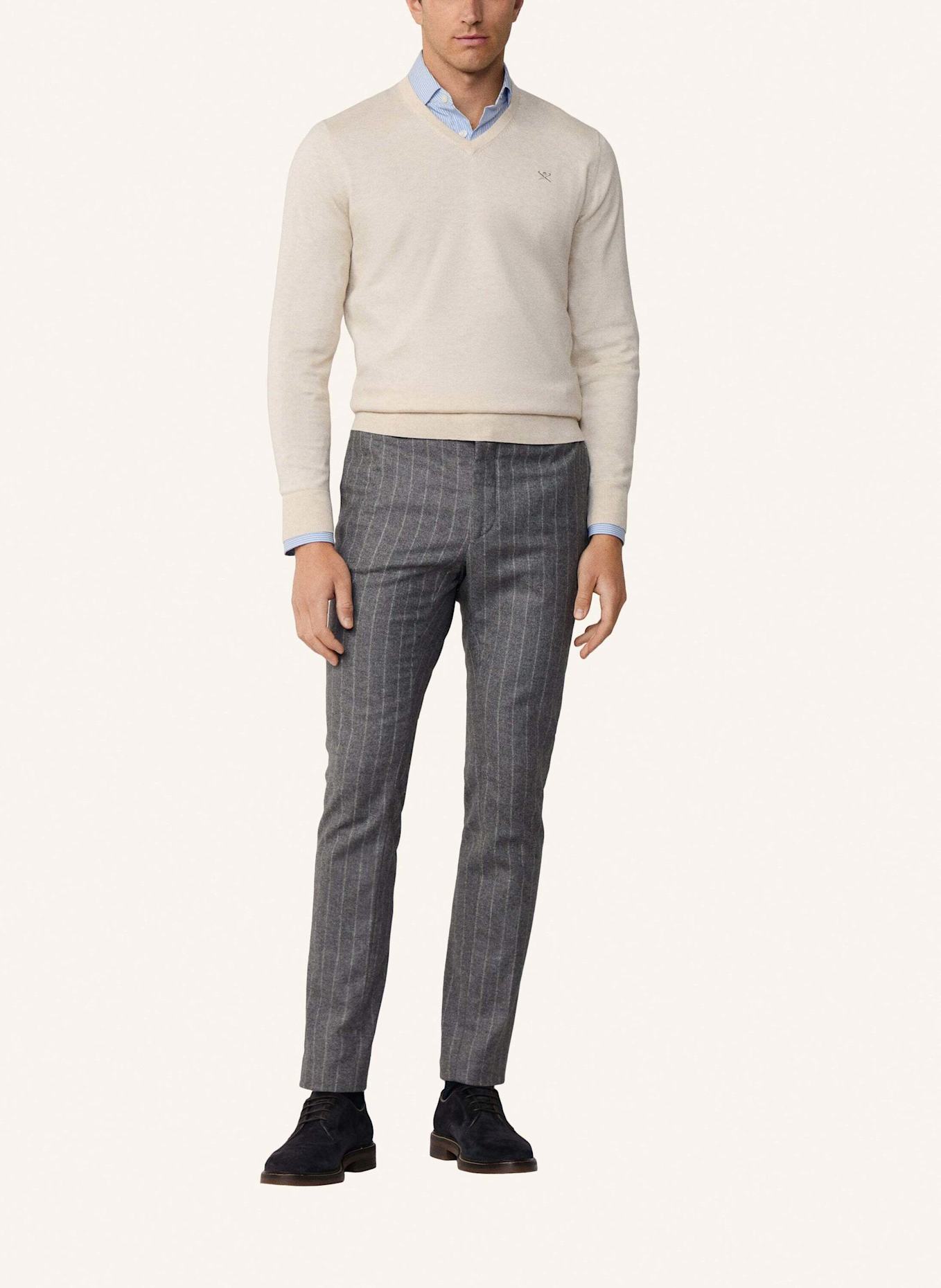 HACKETT LONDON Pullover COTTON SILK V NECK.: WEISS