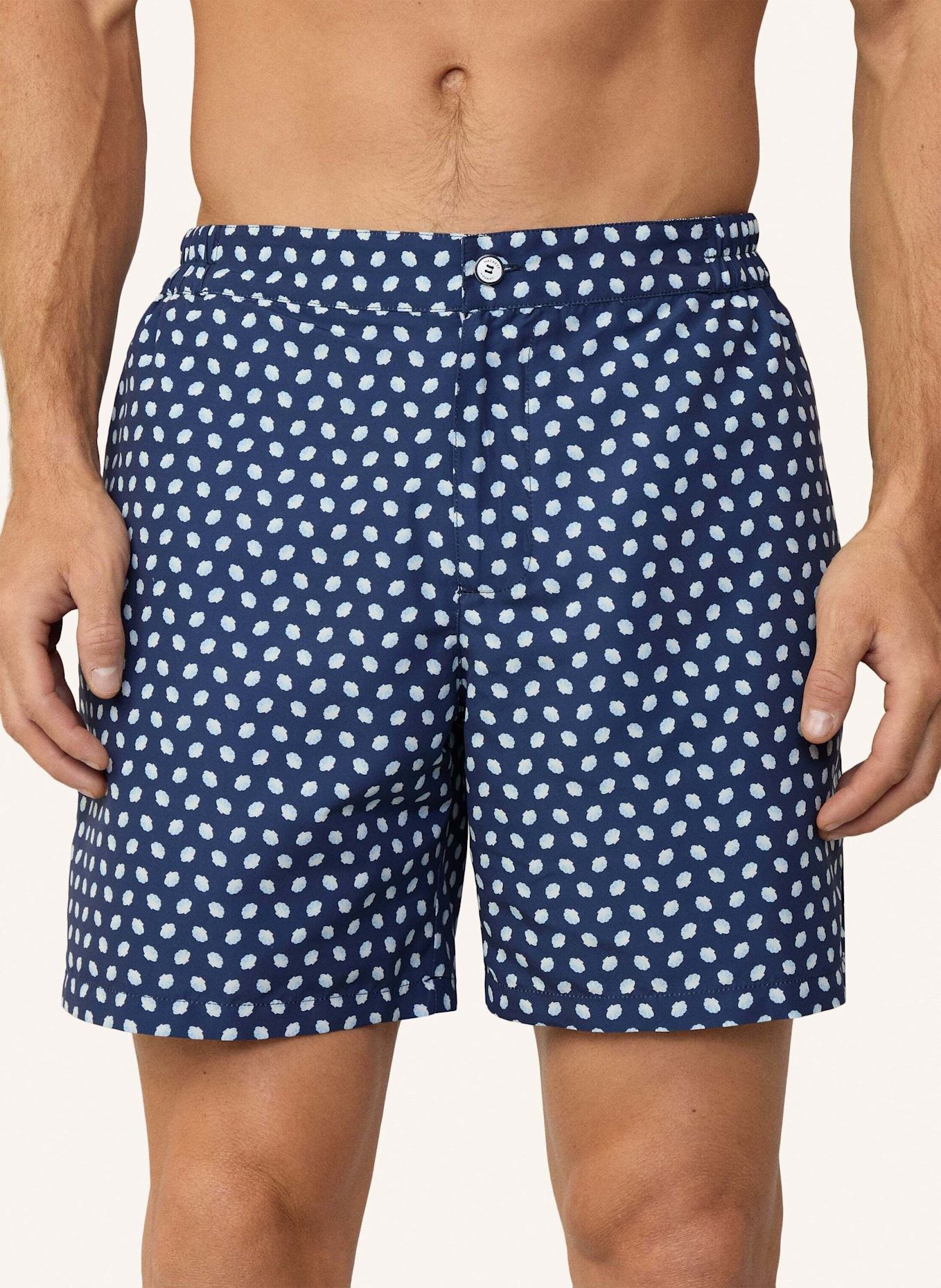 HACKETT LONDON Badeshorts MINI SHELL TAILORED: BLAU