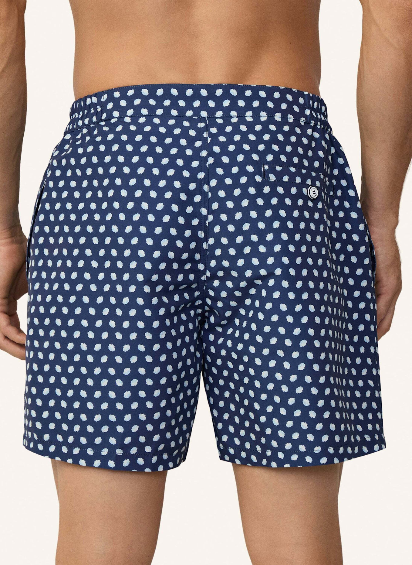 HACKETT LONDON Badeshorts MINI SHELL TAILORED: BLAU