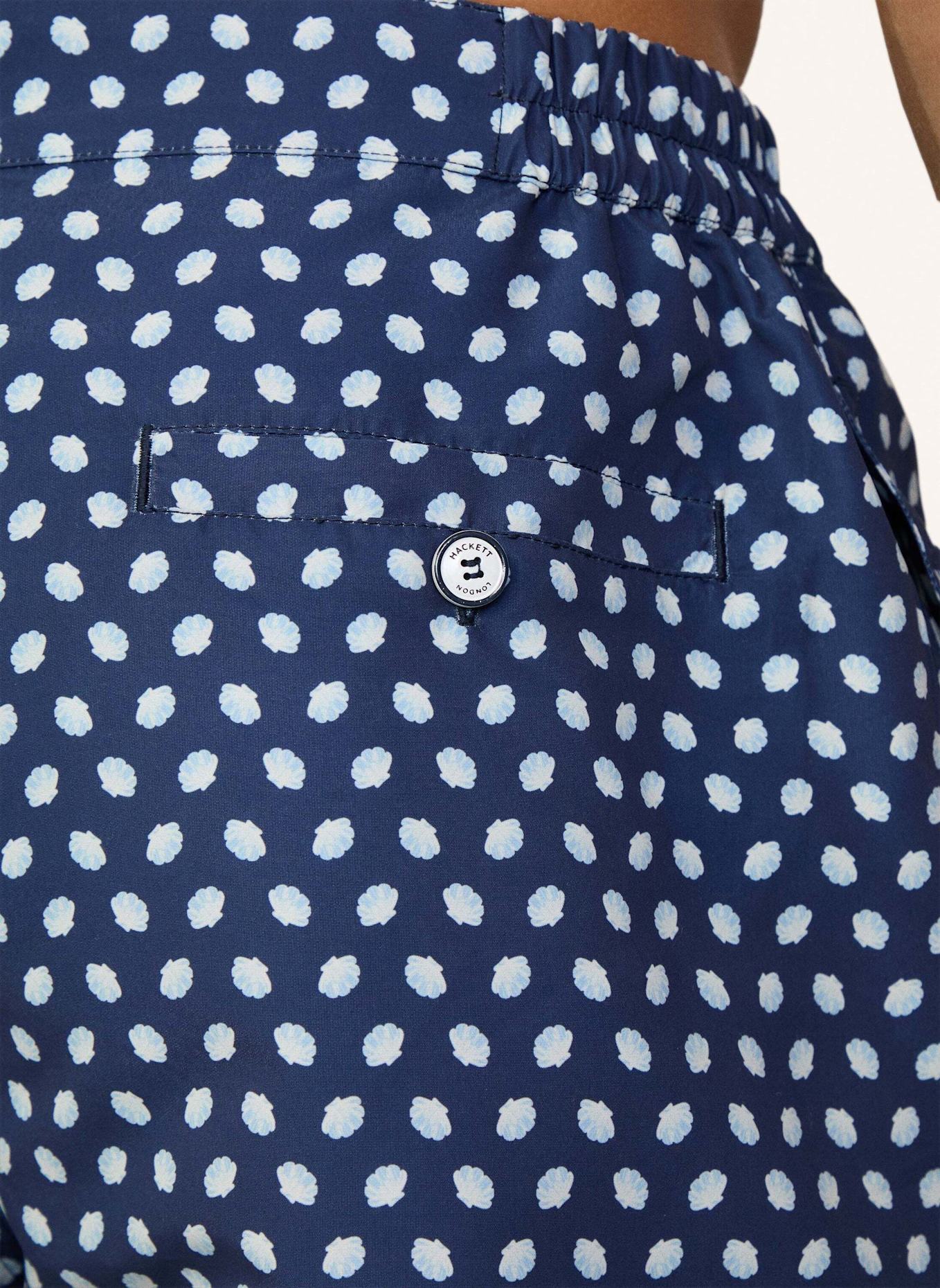 HACKETT LONDON Badeshorts MINI SHELL TAILORED: BLAU