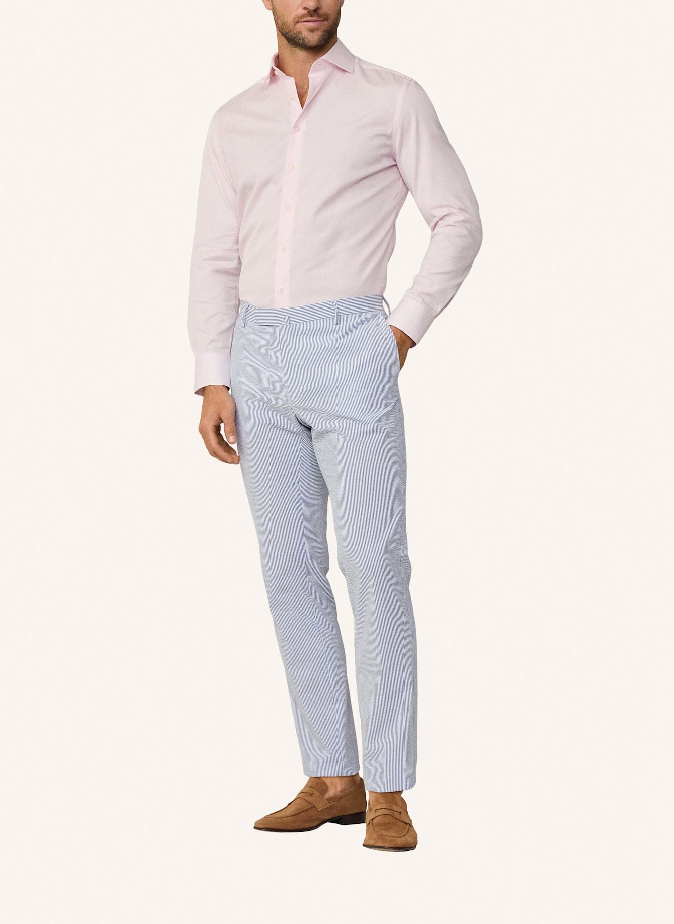 HACKETT LONDON Freizeithemd POPLIN SLIM BC: ROSA