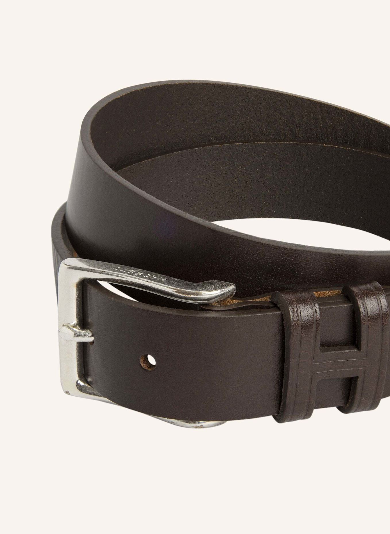 HACKETT LONDON Gürtel TACK STITCH H KEEPER: BRAUN