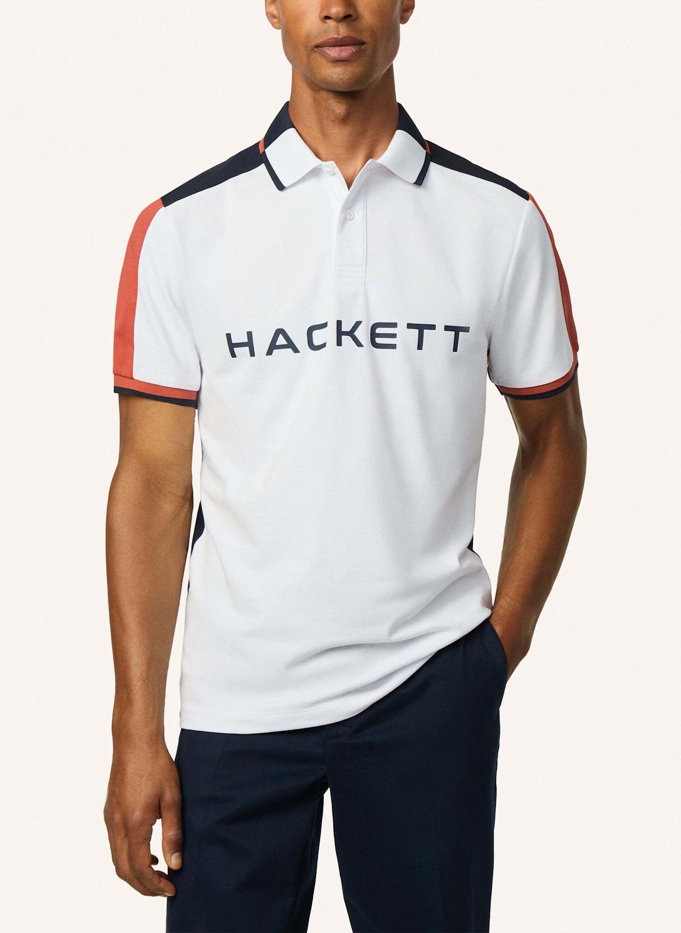 HACKETT LONDON Poloshirt HS MULTI POLO SS: WEISS