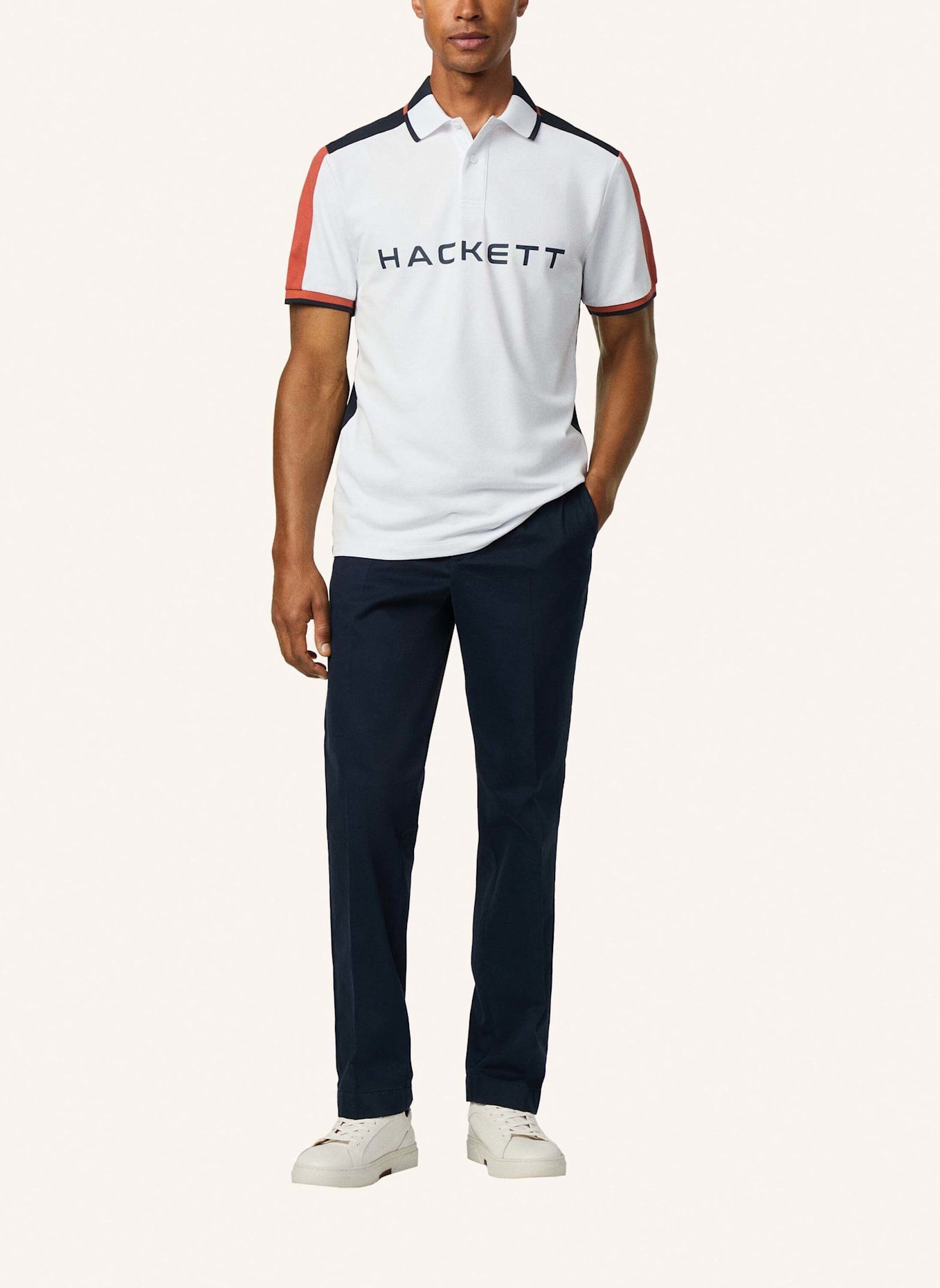 HACKETT LONDON Poloshirt HS MULTI POLO SS: WEISS