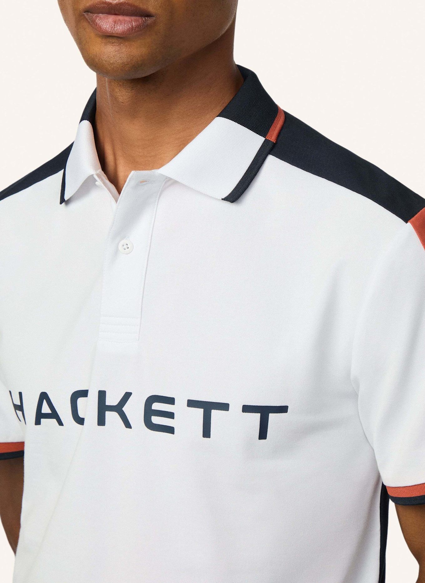 HACKETT LONDON Poloshirt HS MULTI POLO SS: WEISS