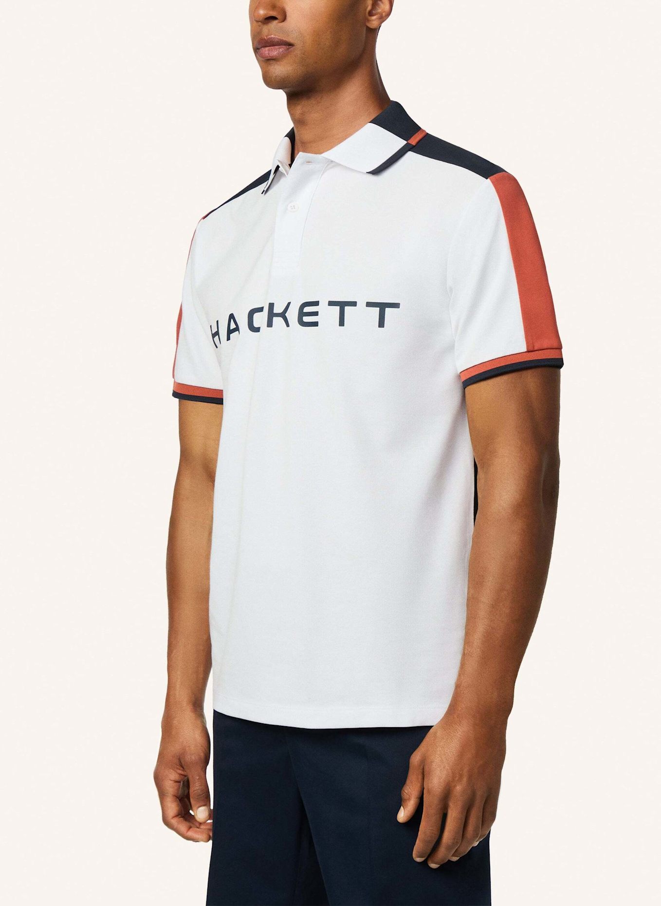 HACKETT LONDON Poloshirt HS MULTI POLO SS: WEISS