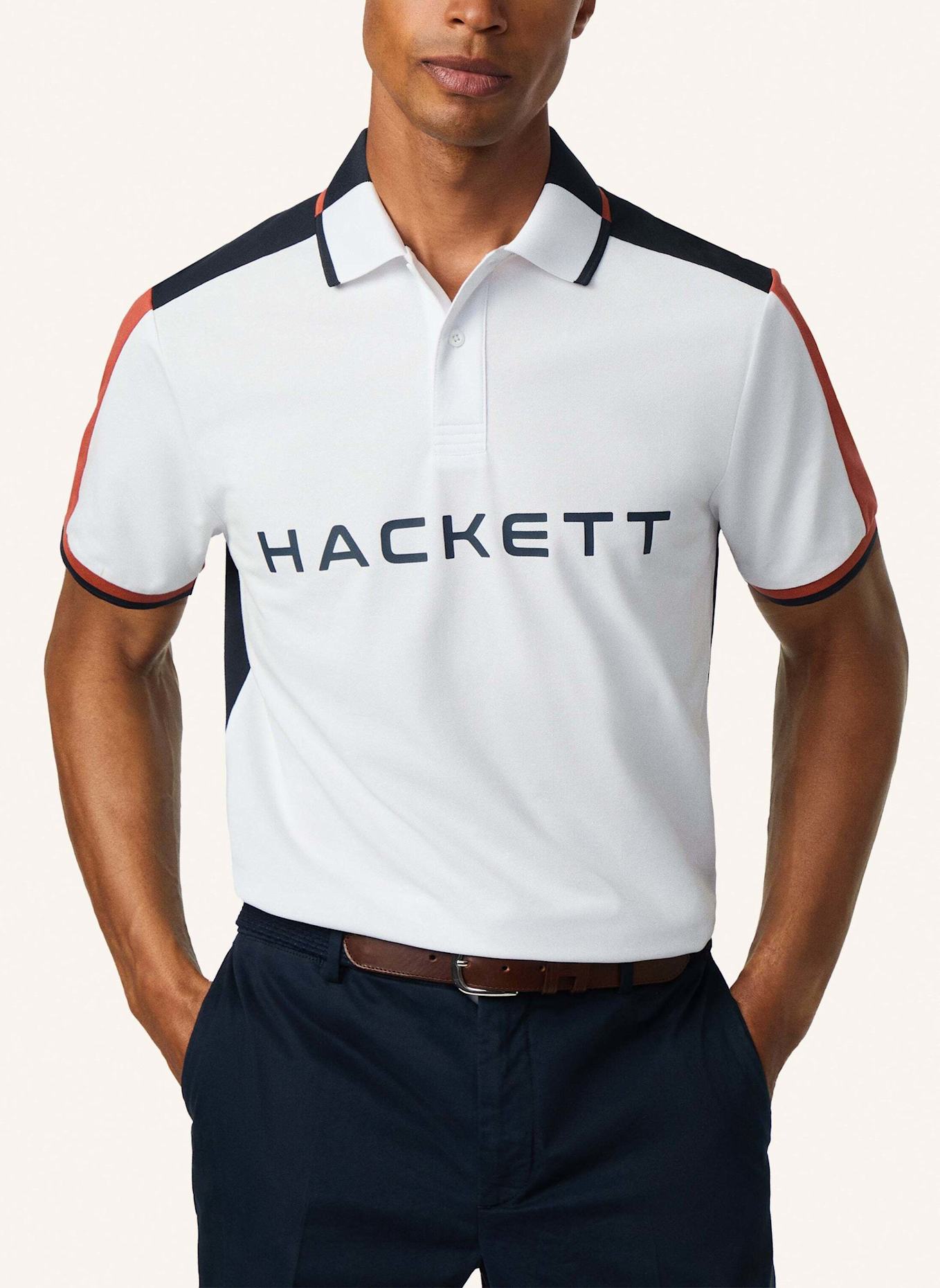 HACKETT LONDON Poloshirt HS MULTI POLO SS: WEISS