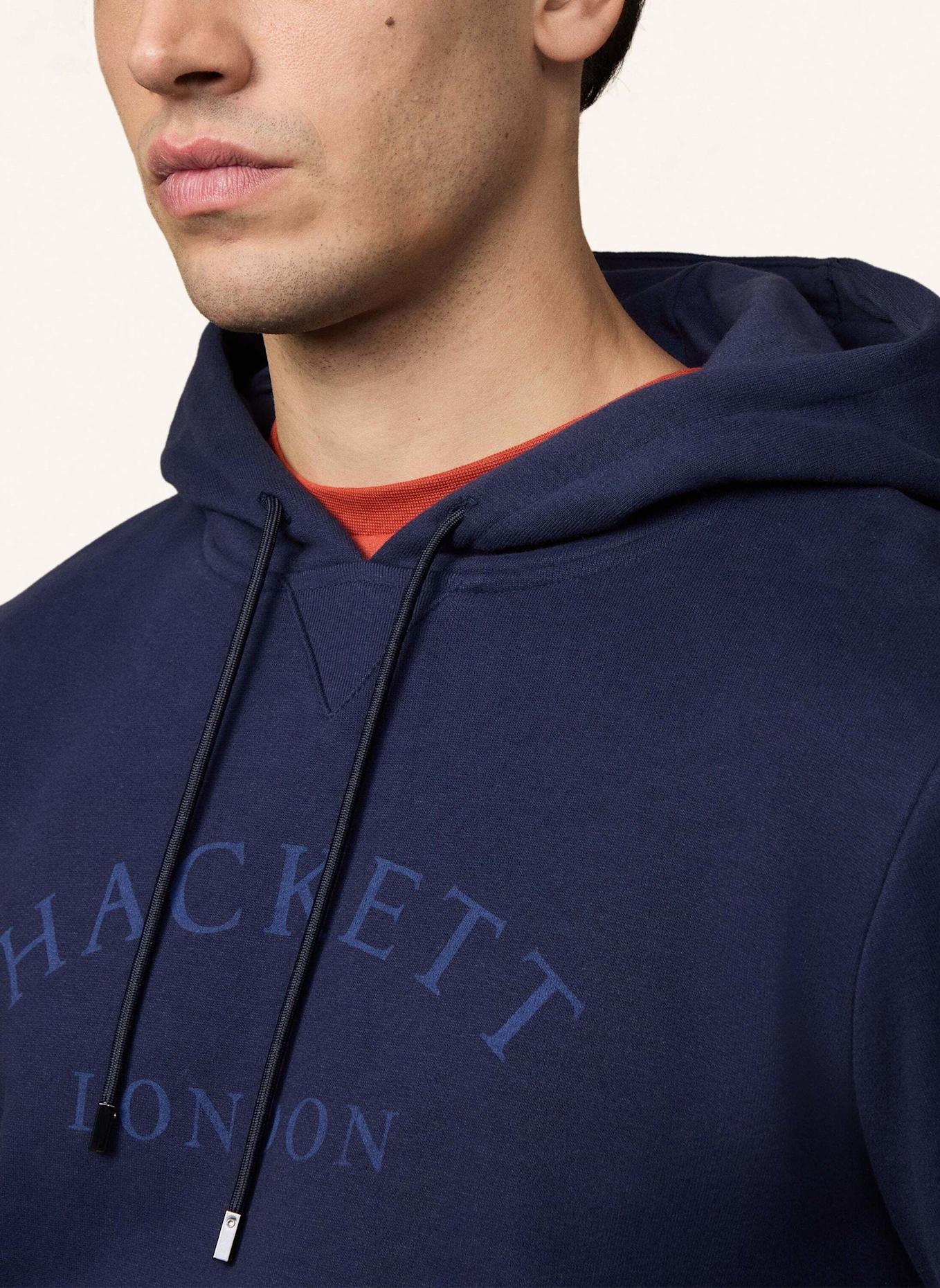 HACKETT LONDON Hoodieshirt HERITAGE ESS AW HOODY: BLAU