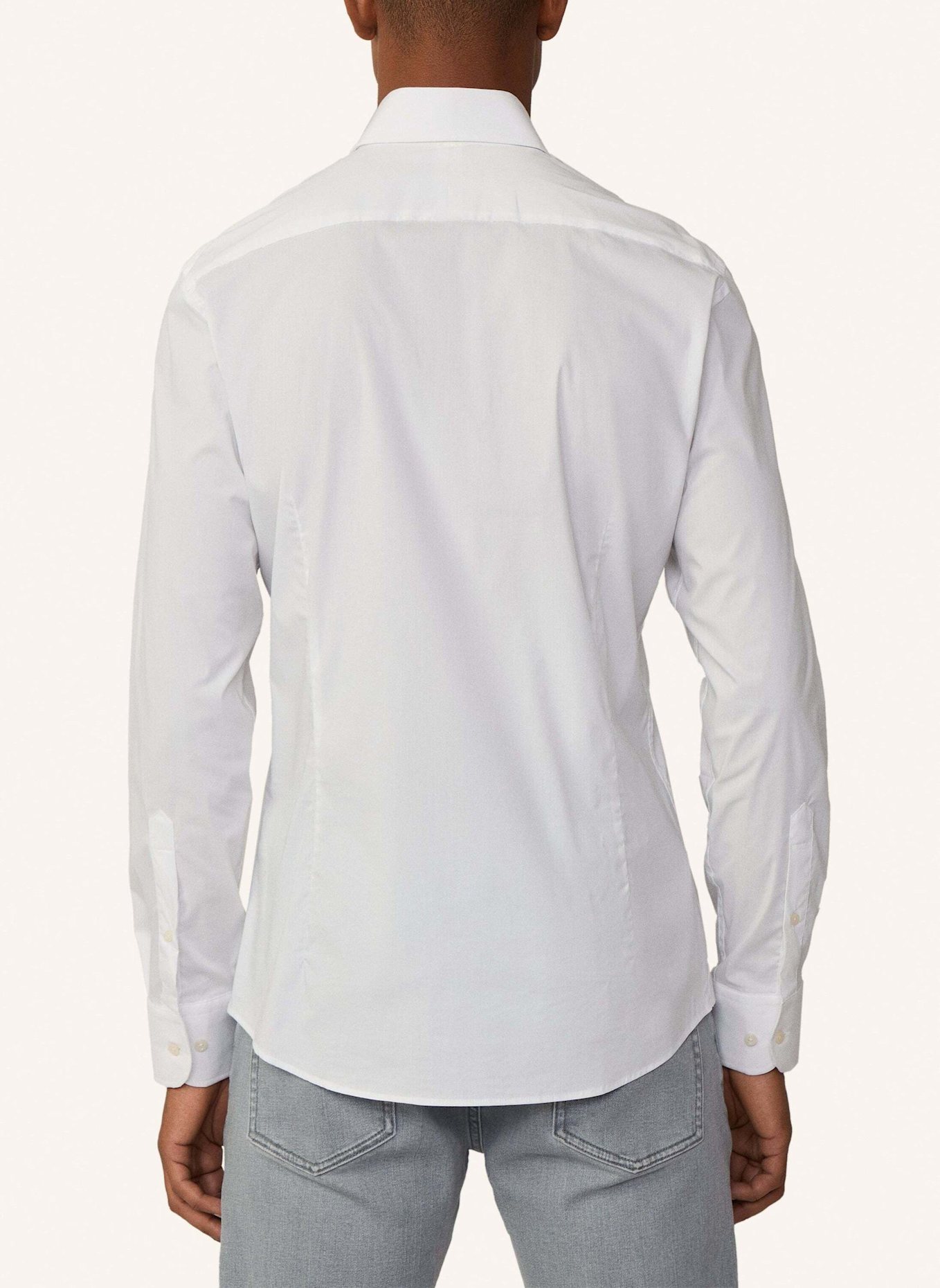 HACKETT LONDON Freizeithemd STRETCH POP BC: WEISS