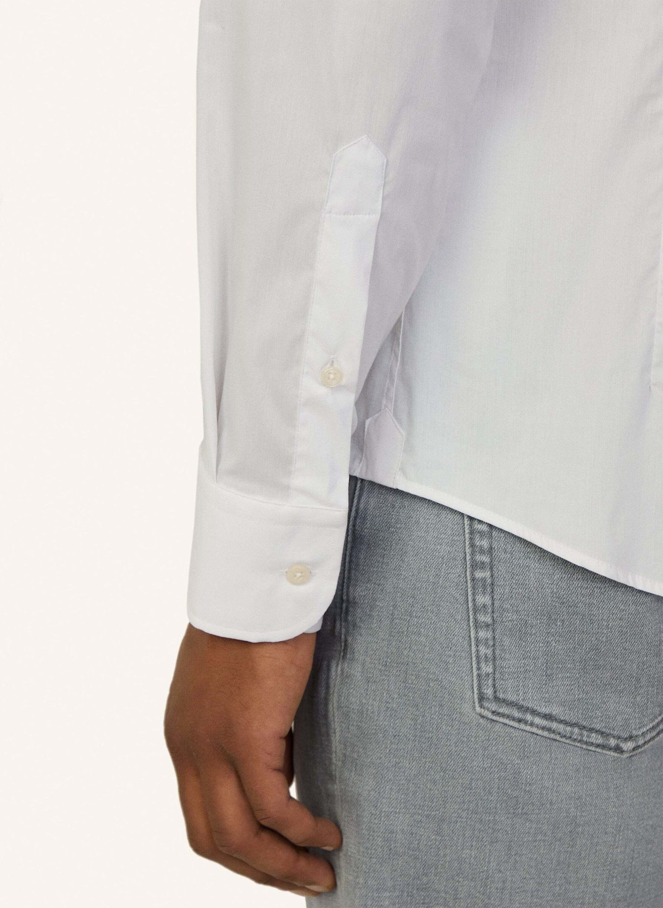 HACKETT LONDON Freizeithemd STRETCH POP BC: WEISS