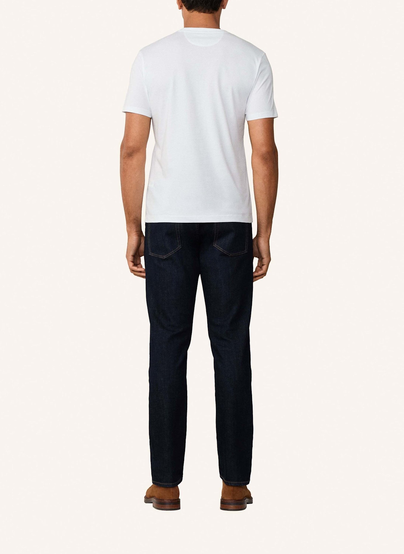 HACKETT LONDON T-Shirt PIMA COTTON TEE: WEISS