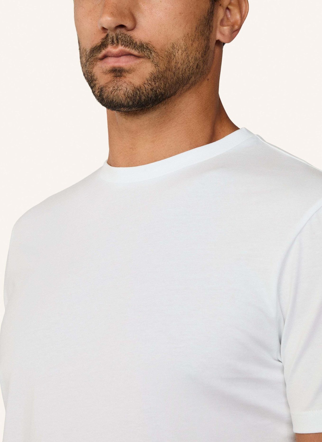 HACKETT LONDON T-Shirt PIMA COTTON TEE: WEISS