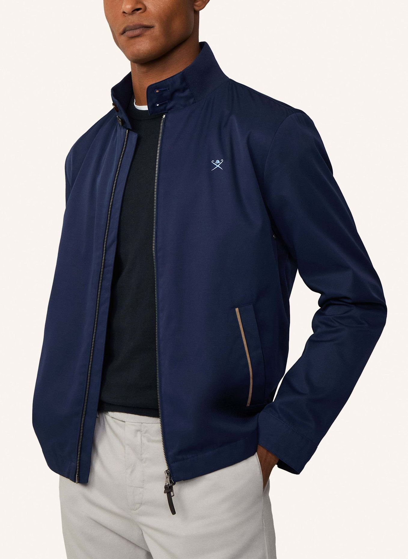 HACKETT LONDON Fieldjacket COTTON HARRINGTON: BLAU