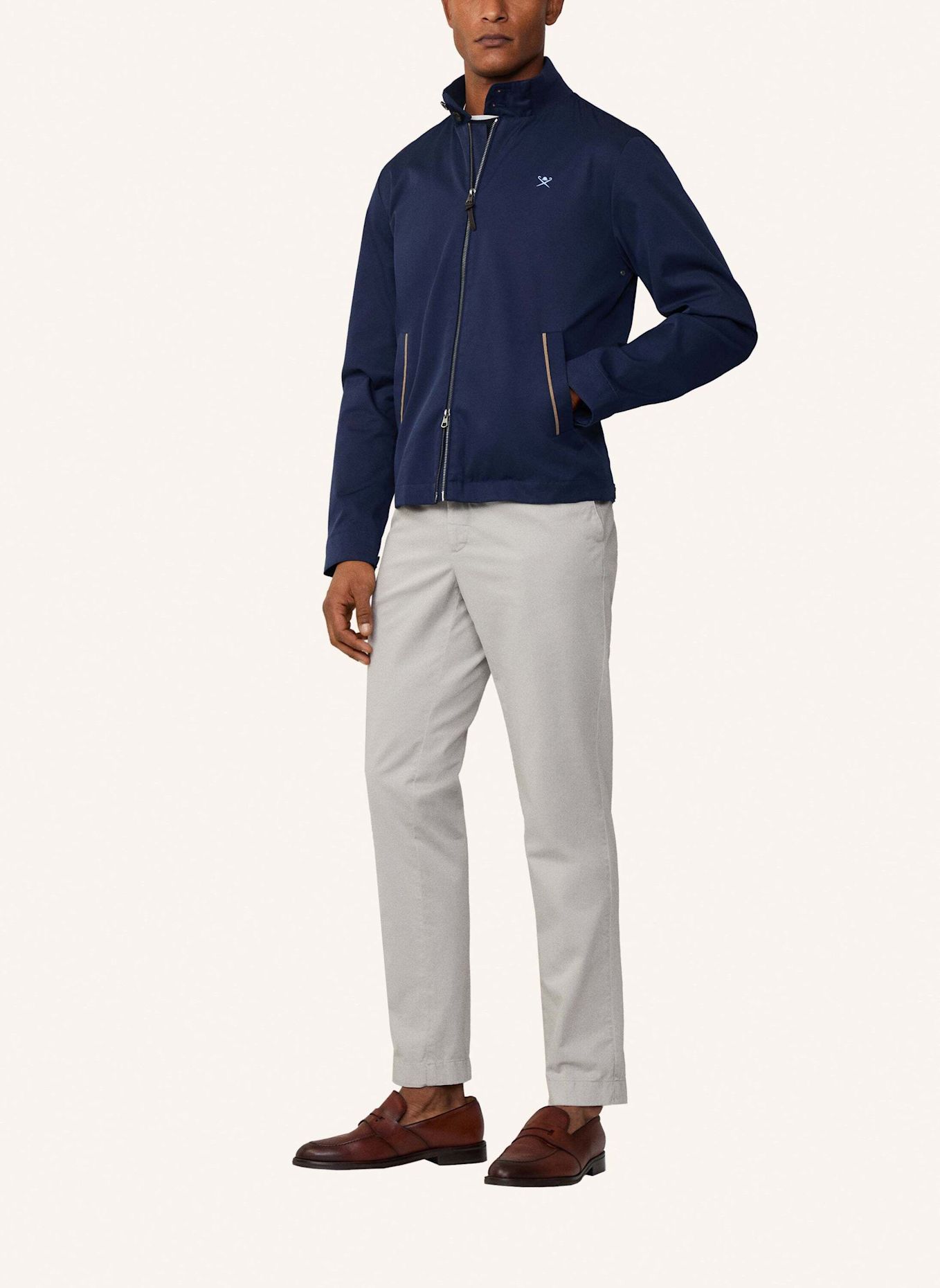 HACKETT LONDON Fieldjacket COTTON HARRINGTON: BLAU