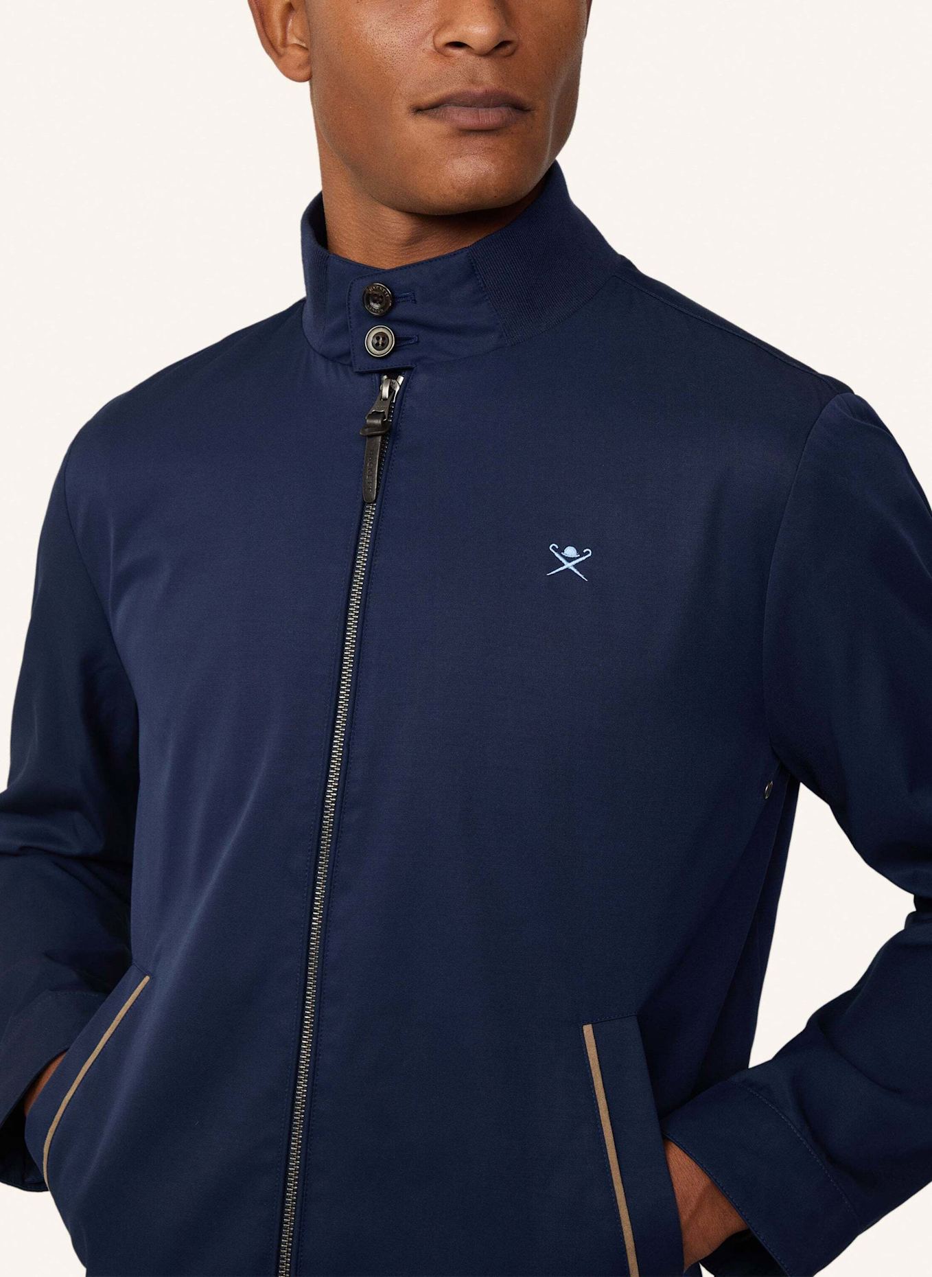 HACKETT LONDON Fieldjacket COTTON HARRINGTON: BLAU