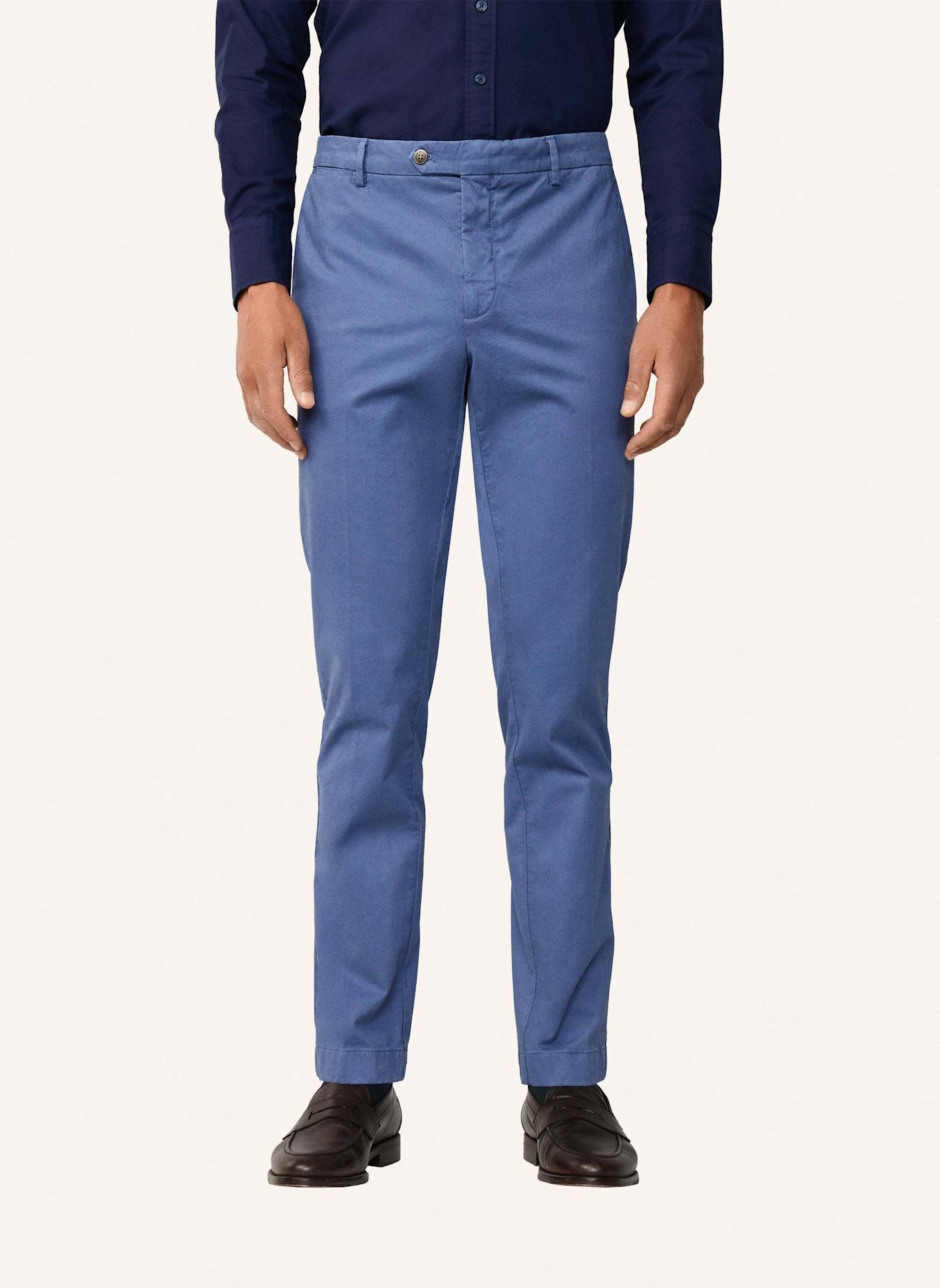 HACKETT LONDON Chino KENSINGTON Slim Fit: BLAU