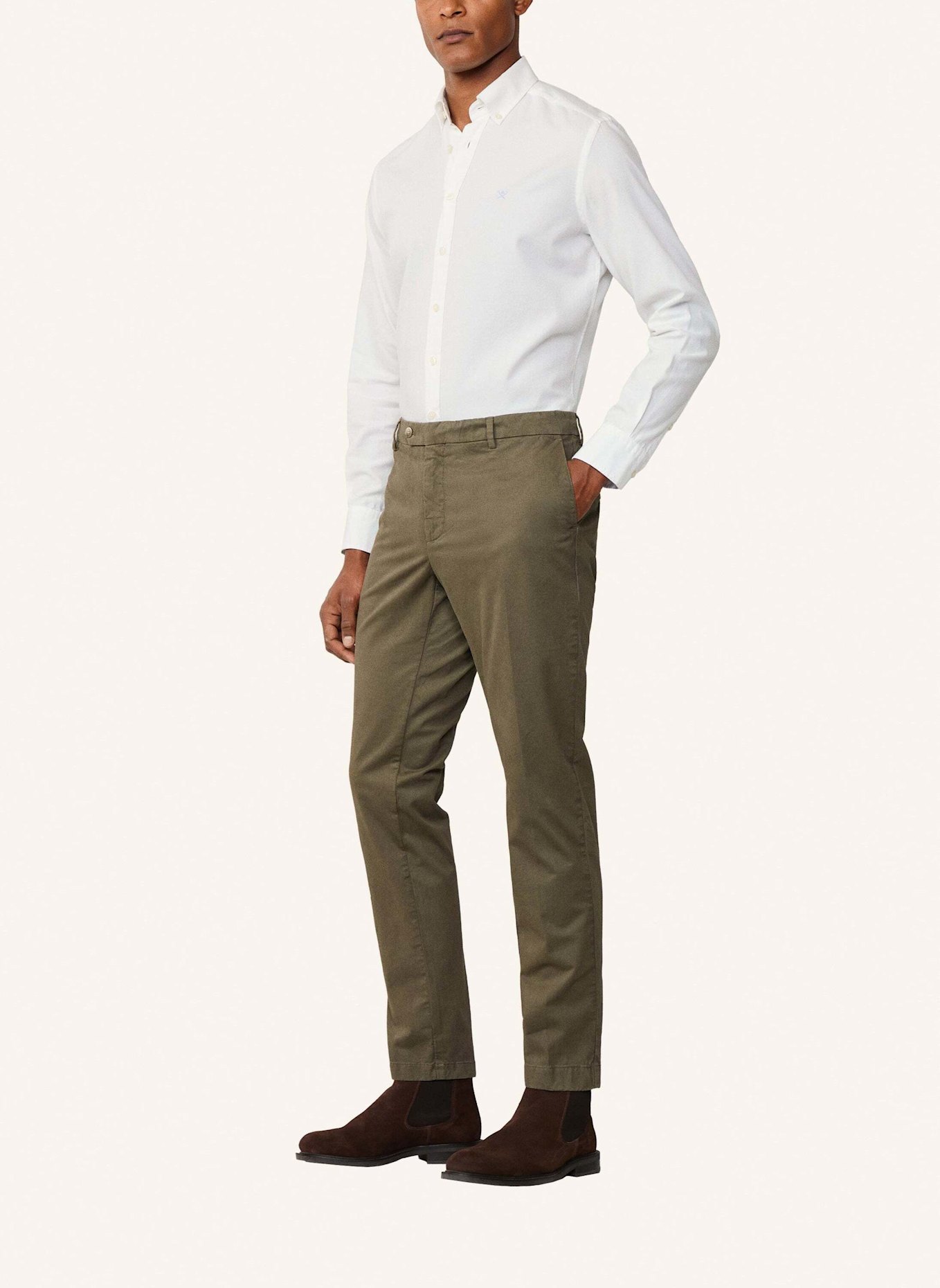 HACKETT LONDON Chino KENSINGTON Slim Fit: GRÜN