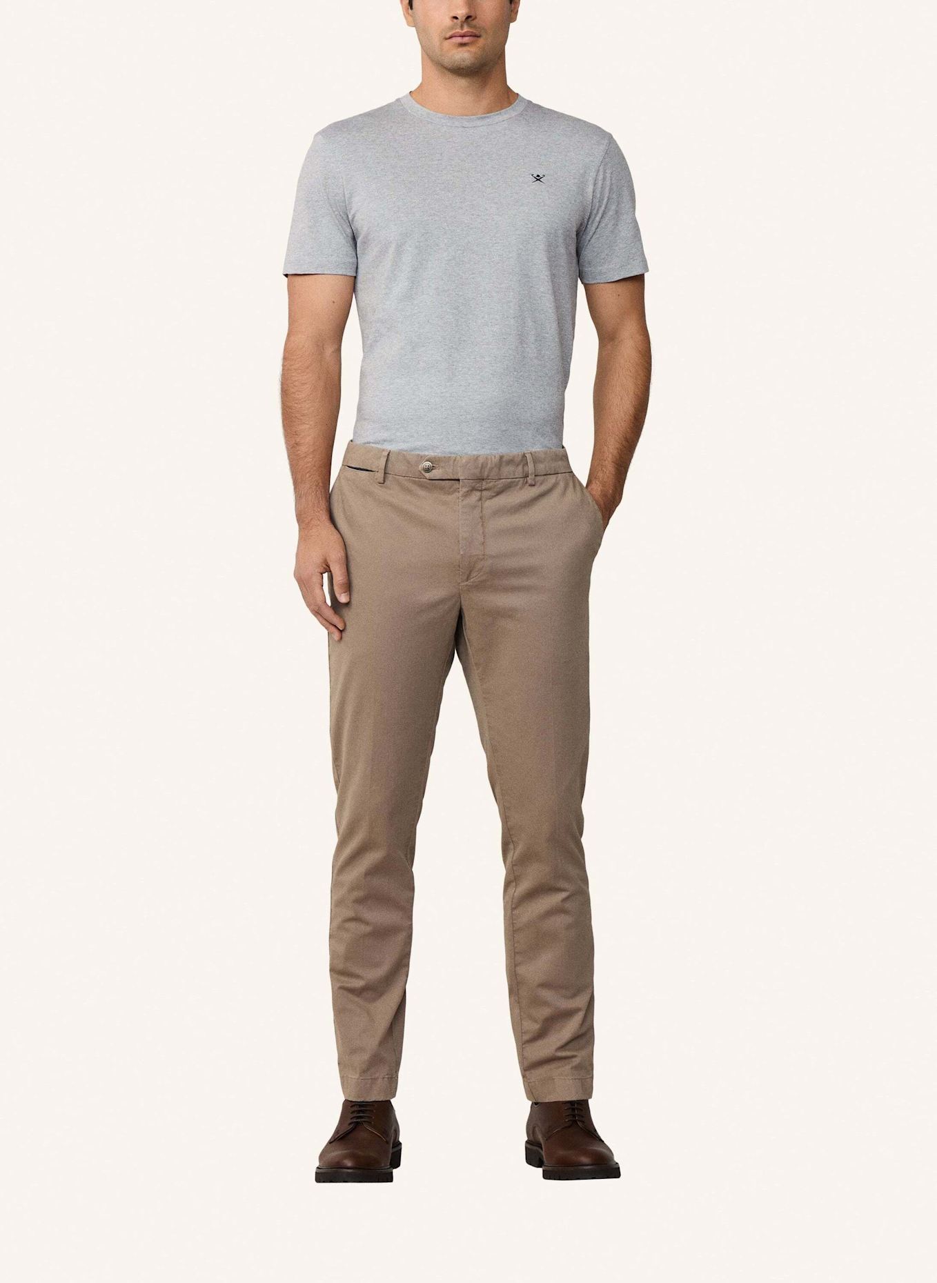 HACKETT LONDON Chino KENSINGTON Slim Fit: BRAUN