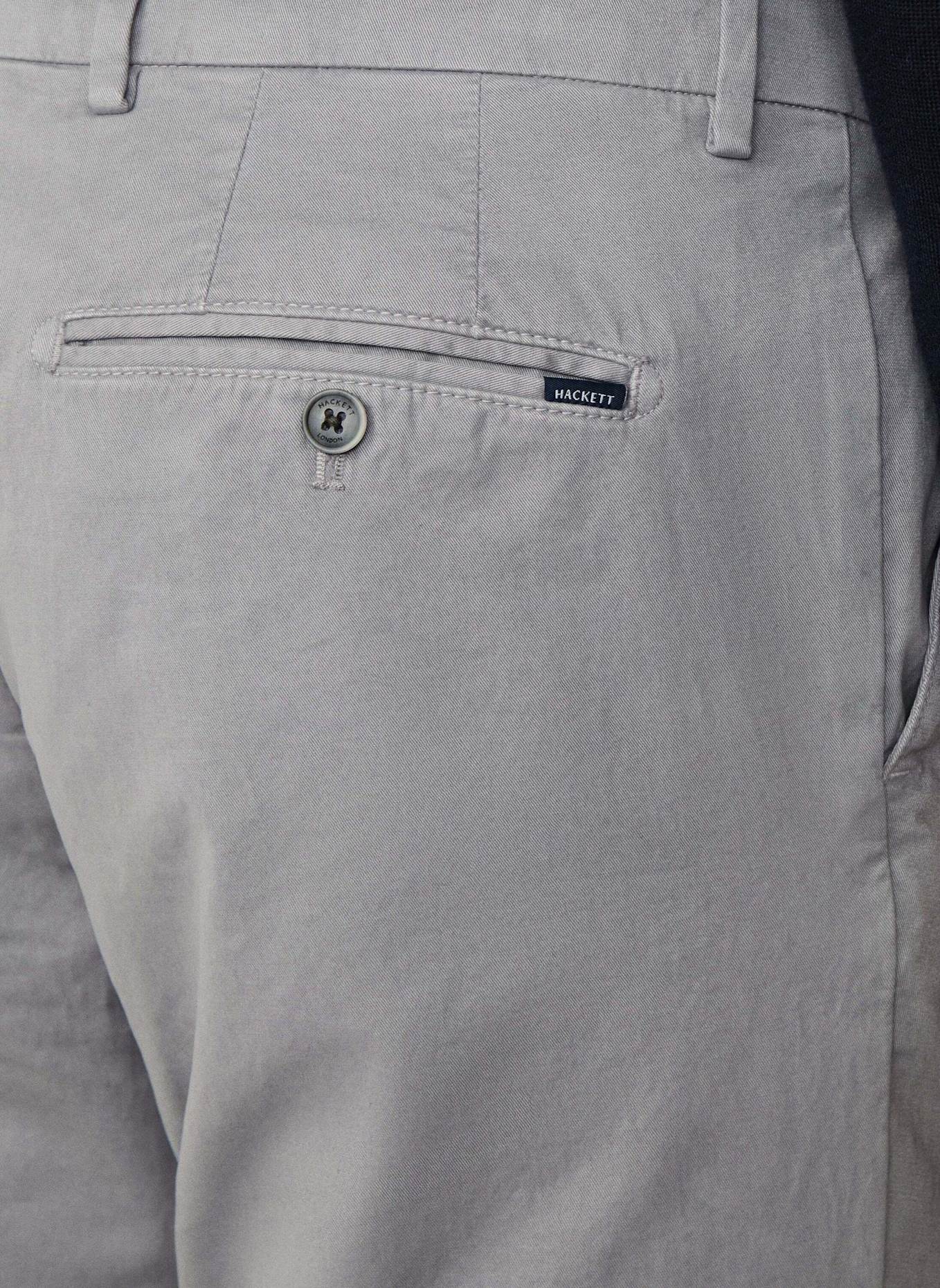HACKETT LONDON Chino KENSINGTON Slim Fit: GRAU
