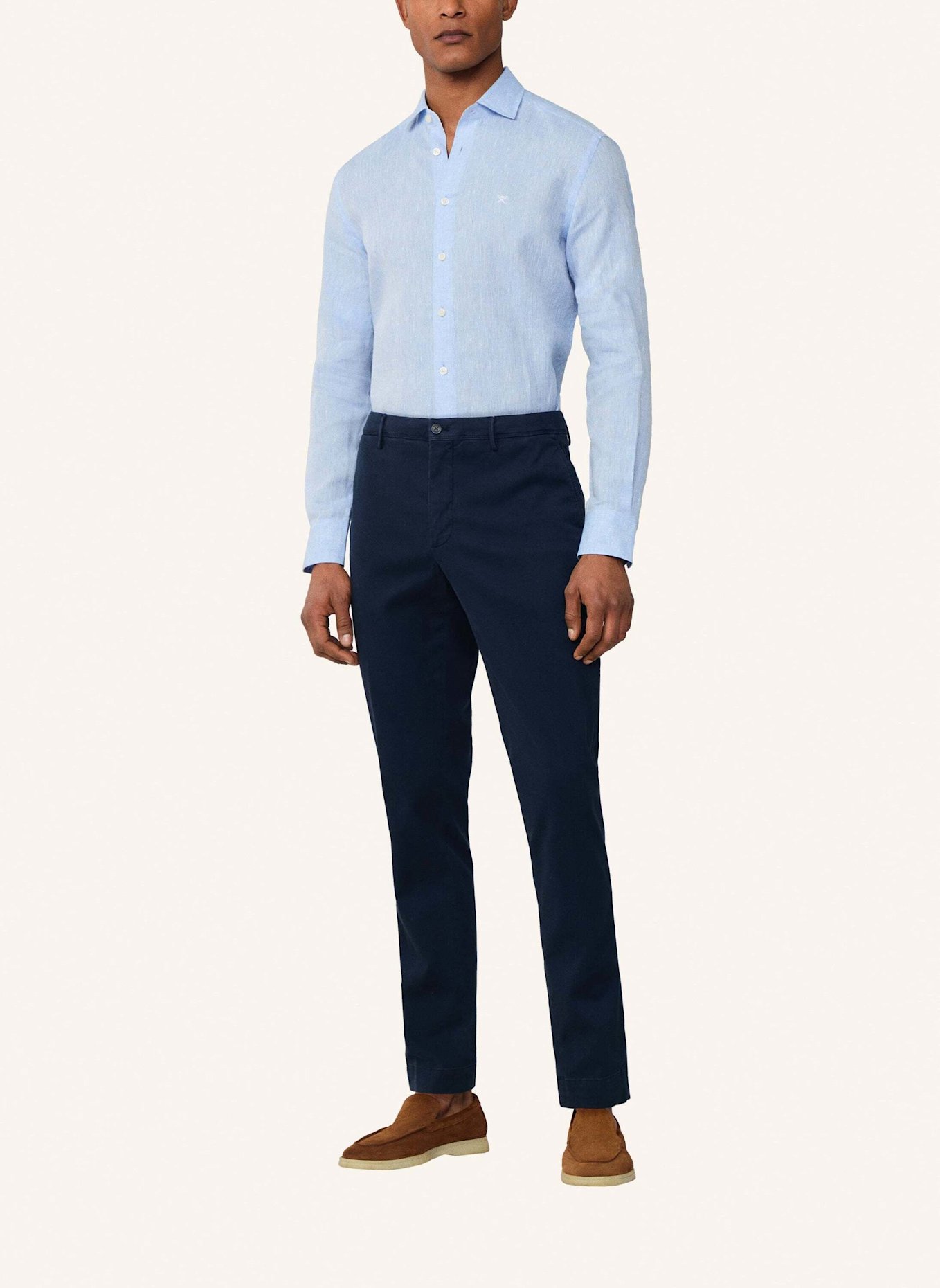 HACKETT LONDON Chino TEXTURE CHINO TRS: BLAU