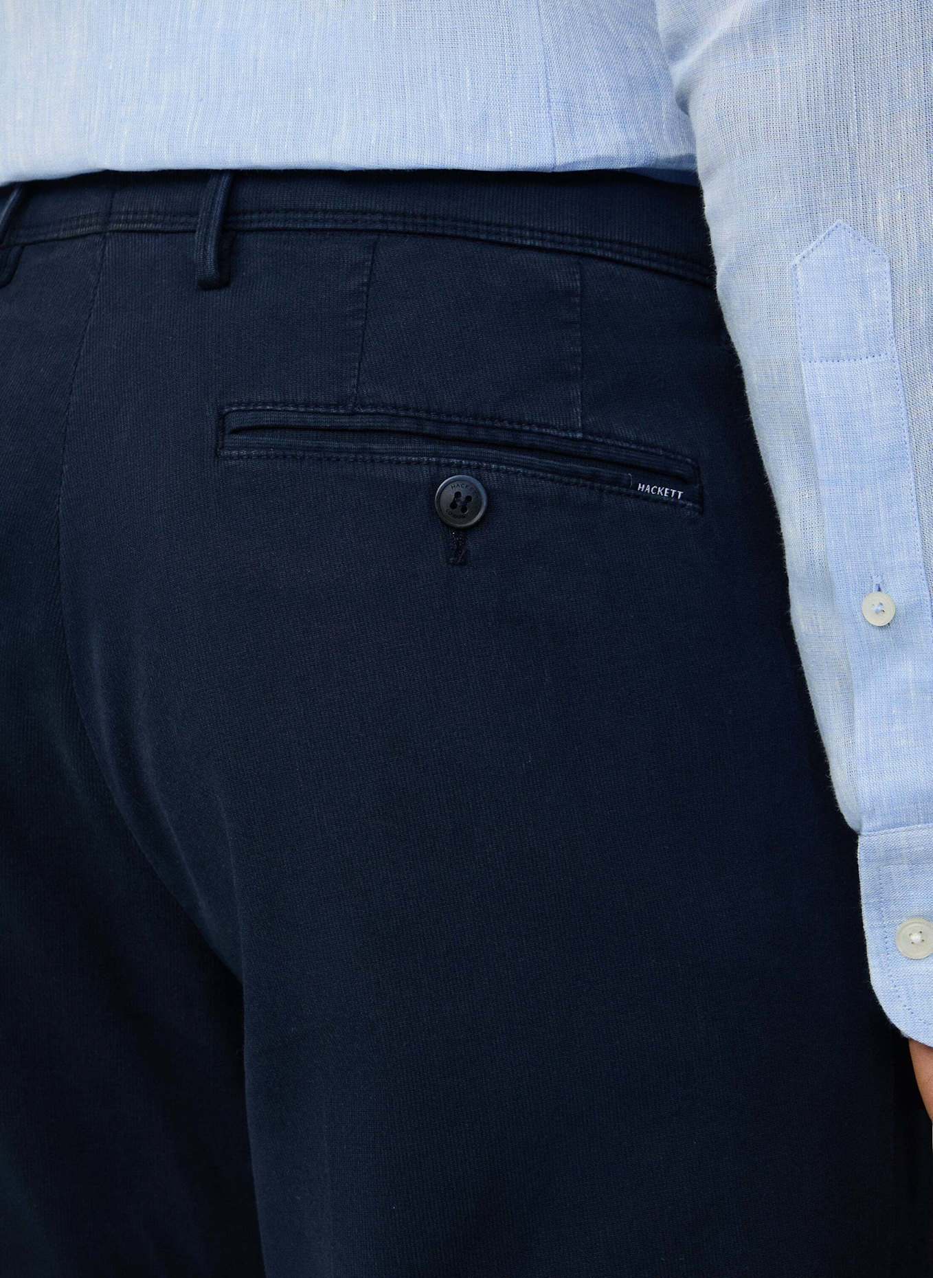 HACKETT LONDON Chino TEXTURE CHINO TRS: BLAU