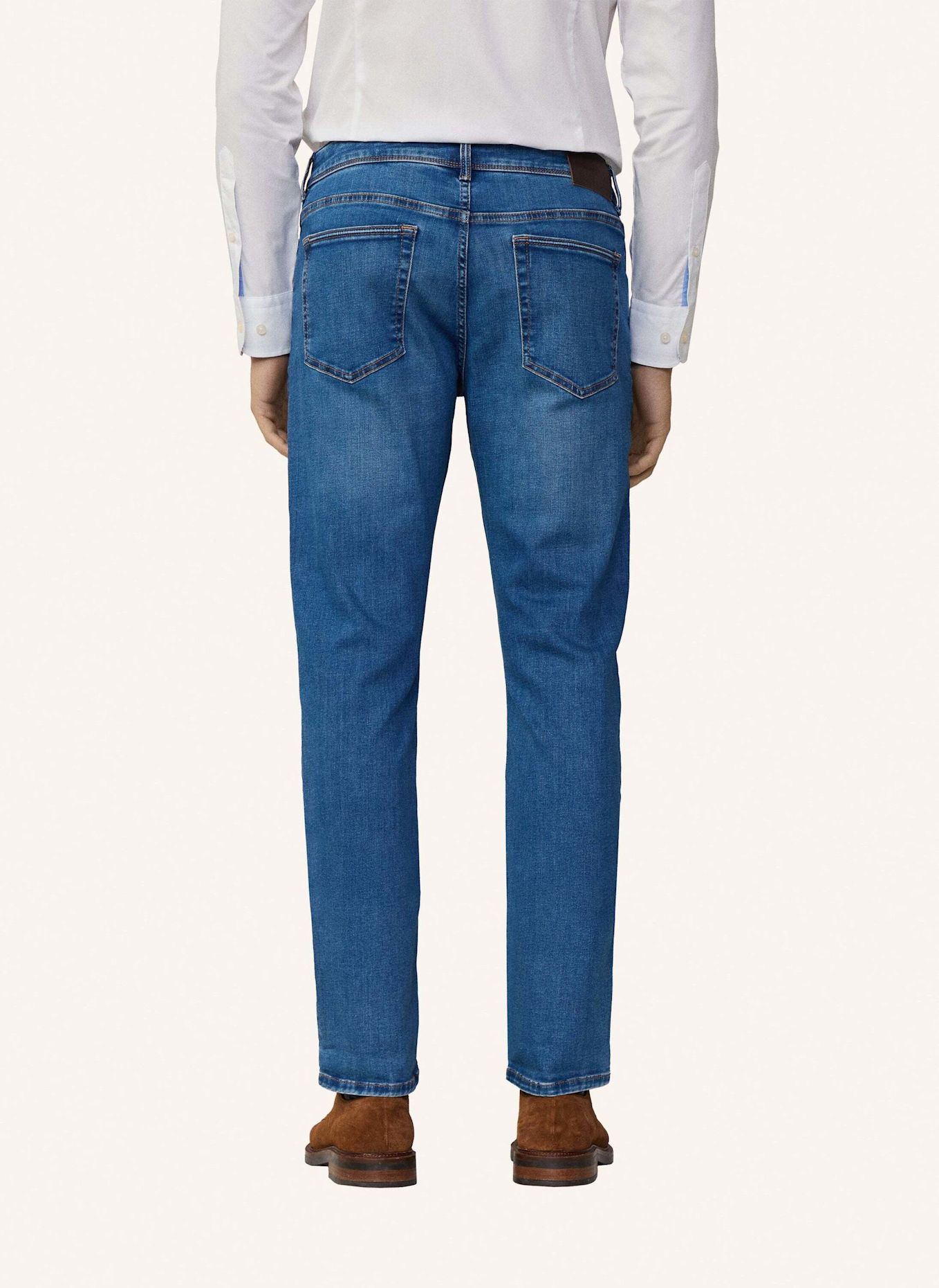 HACKETT LONDON Jeans Overall POWERFLEX LT WASH: DUNKELBLAU
