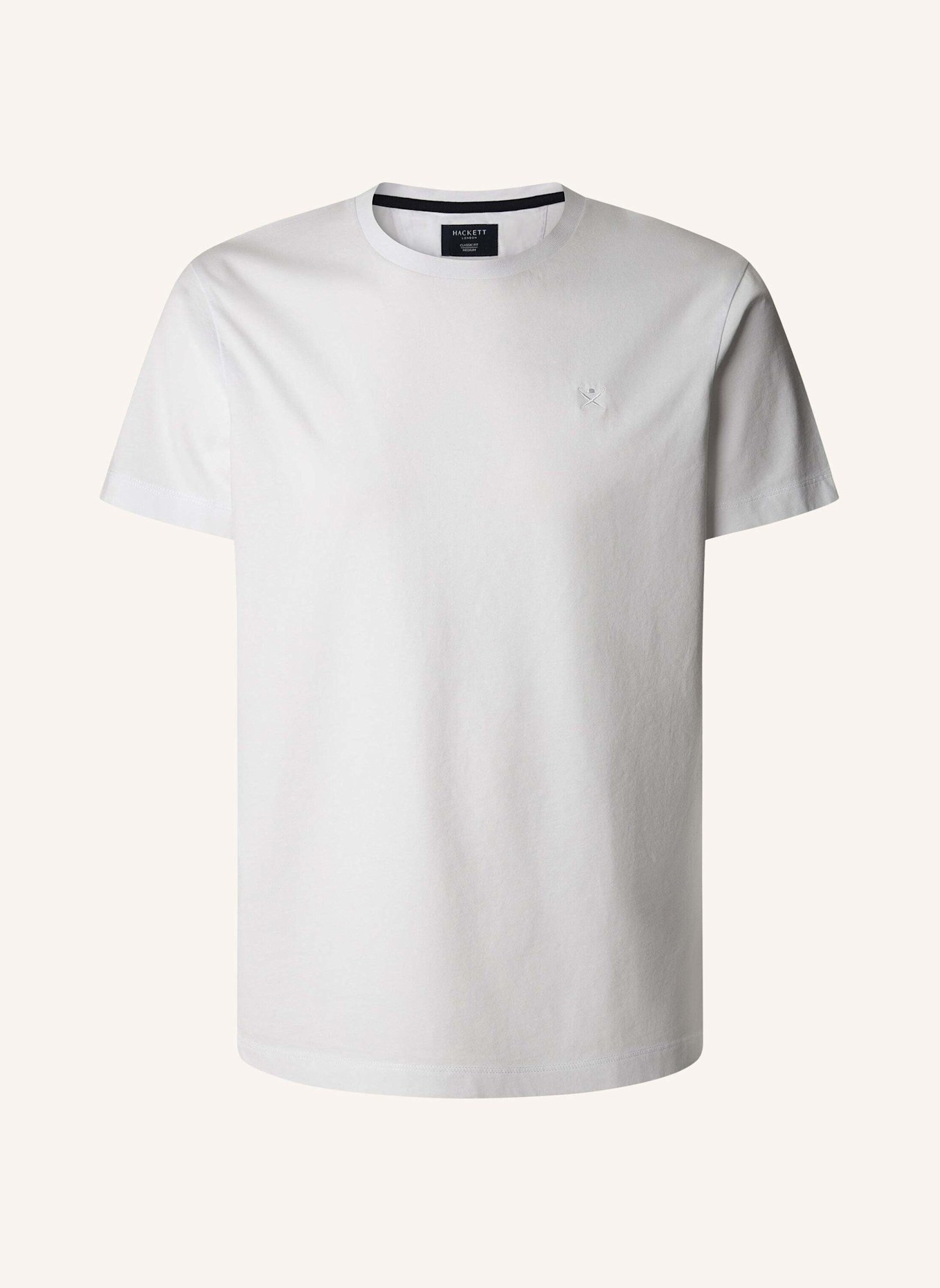 HACKETT LONDON T-Shirt PIMA COTTON TEE: WEISS