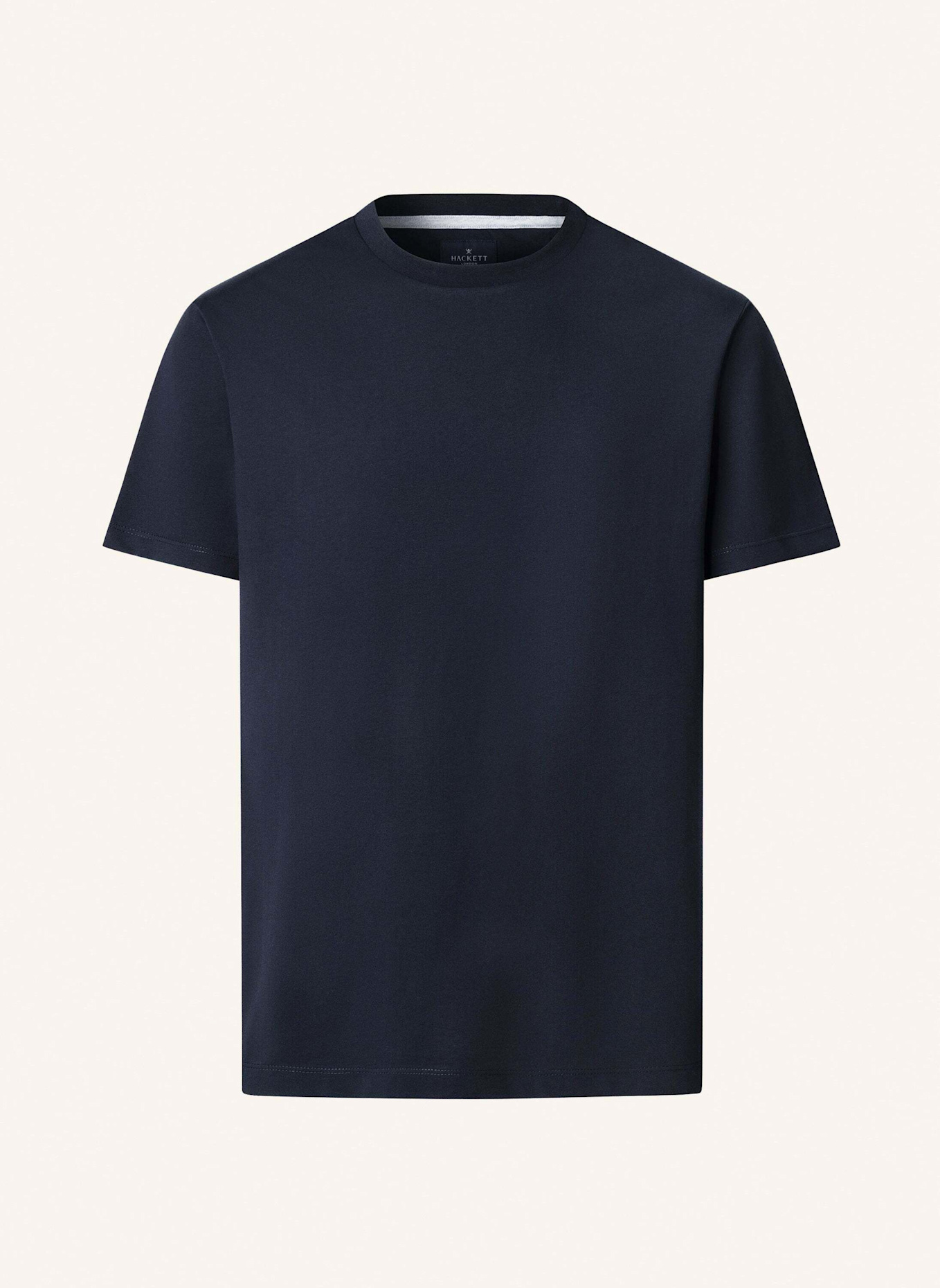 HACKETT LONDON T-Shirt PIMA COTTON TEE: DUNKELBLAU