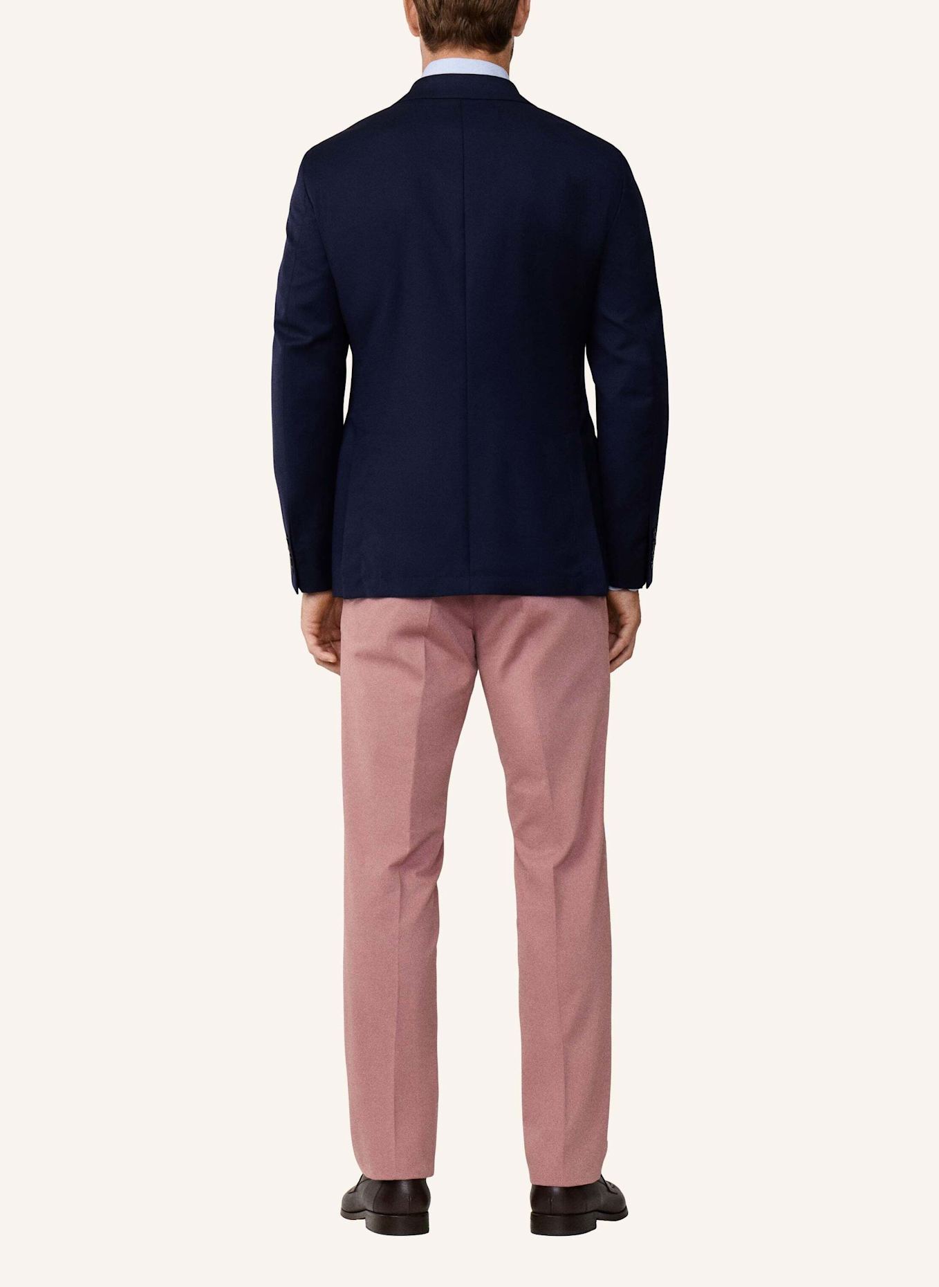 HACKETT LONDON Sakko 130S HOPSACK BLAZER: DUNKELBLAU