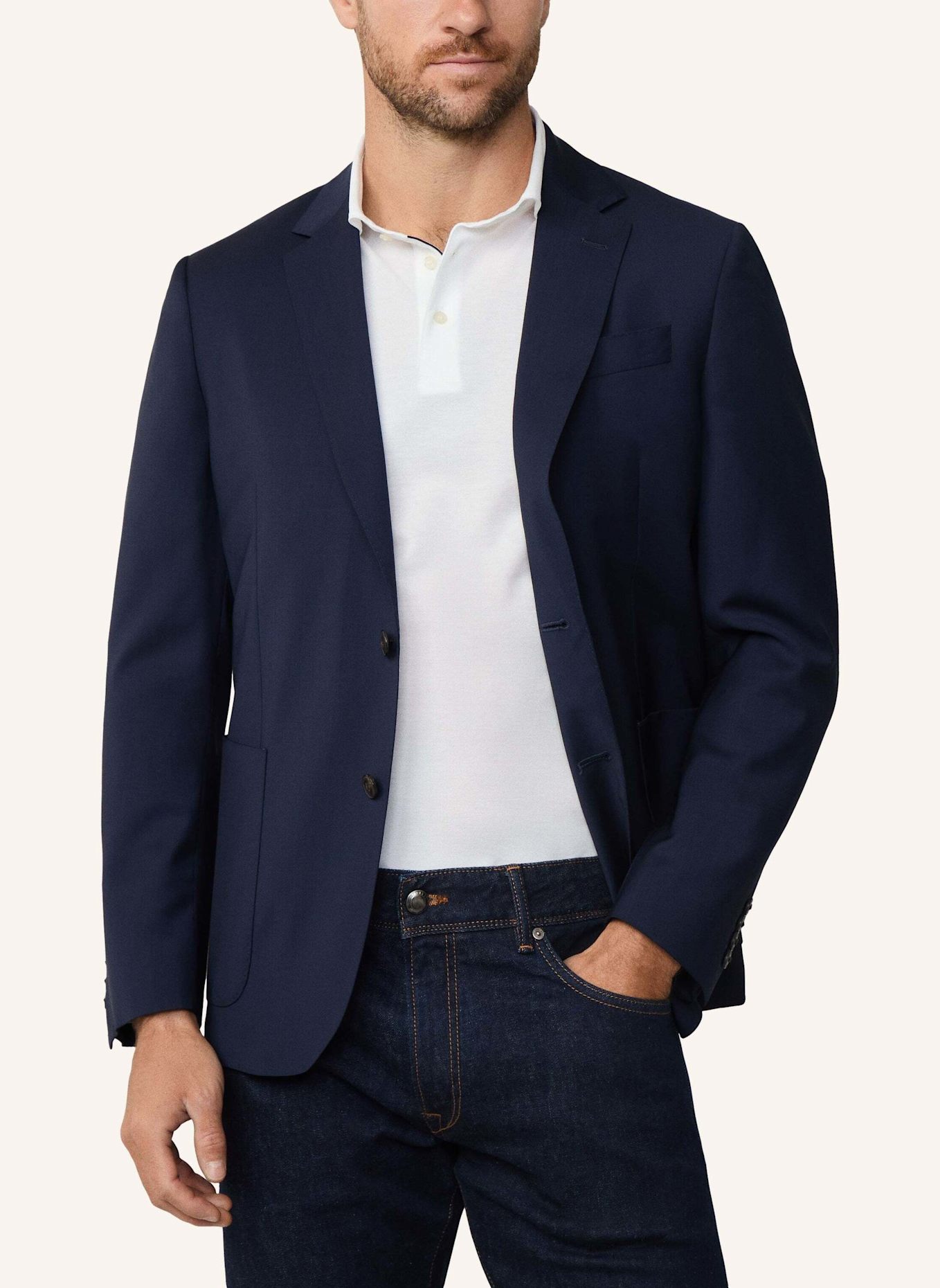 HACKETT LONDON Blazer TROPICAL BLAZER: DUNKELBLAU