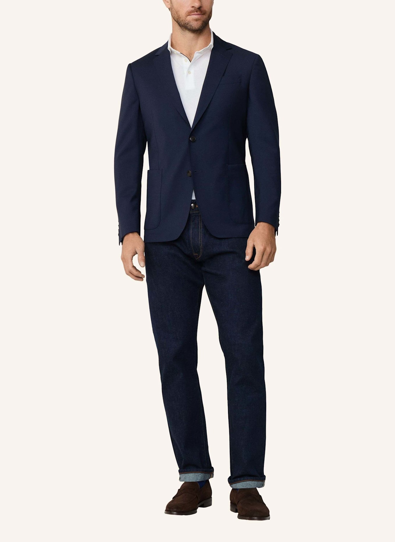 HACKETT LONDON Blazer TROPICAL BLAZER: DUNKELBLAU