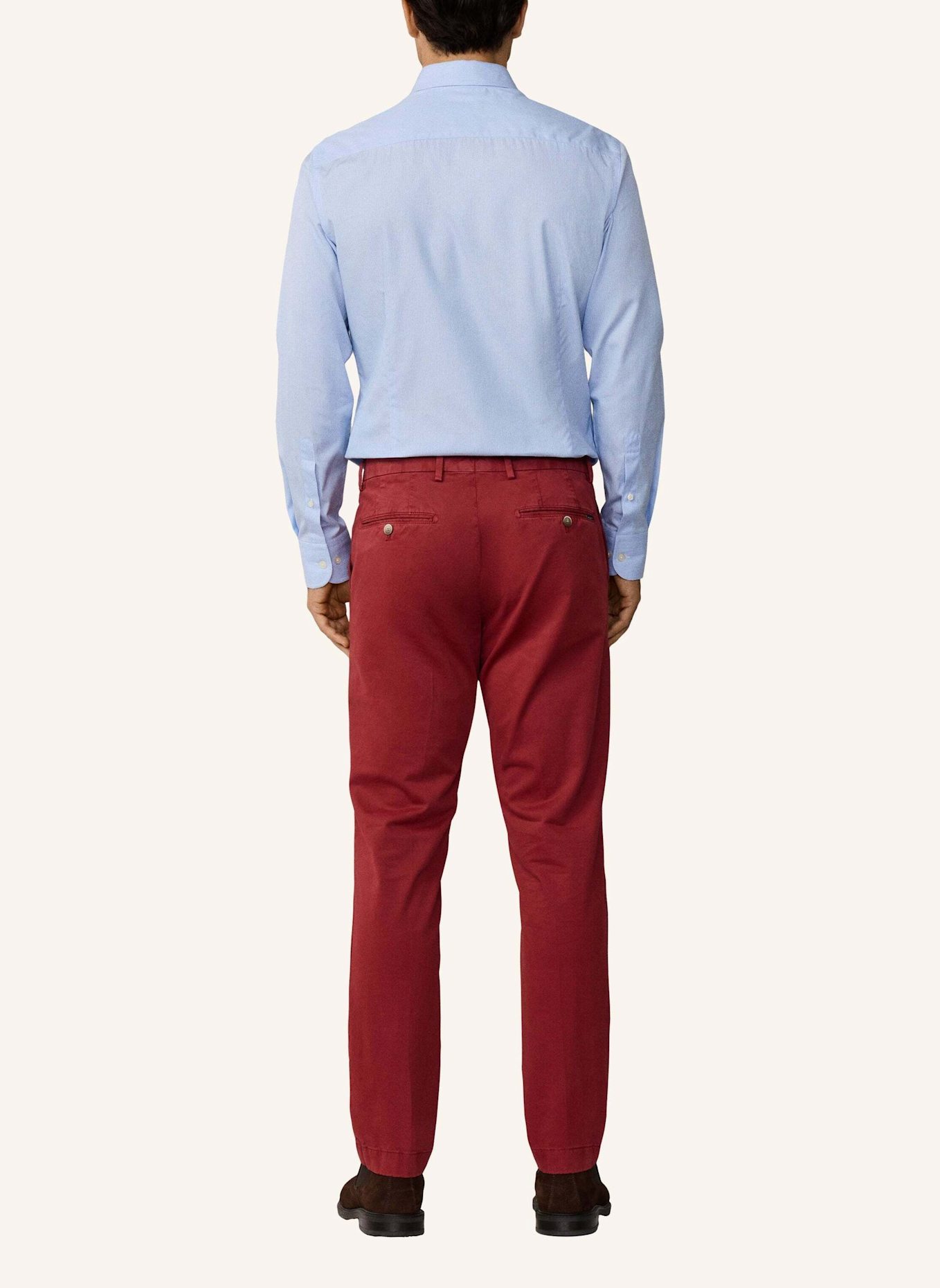 HACKETT LONDON Chino KENSINGTON Slim Fit: ROT