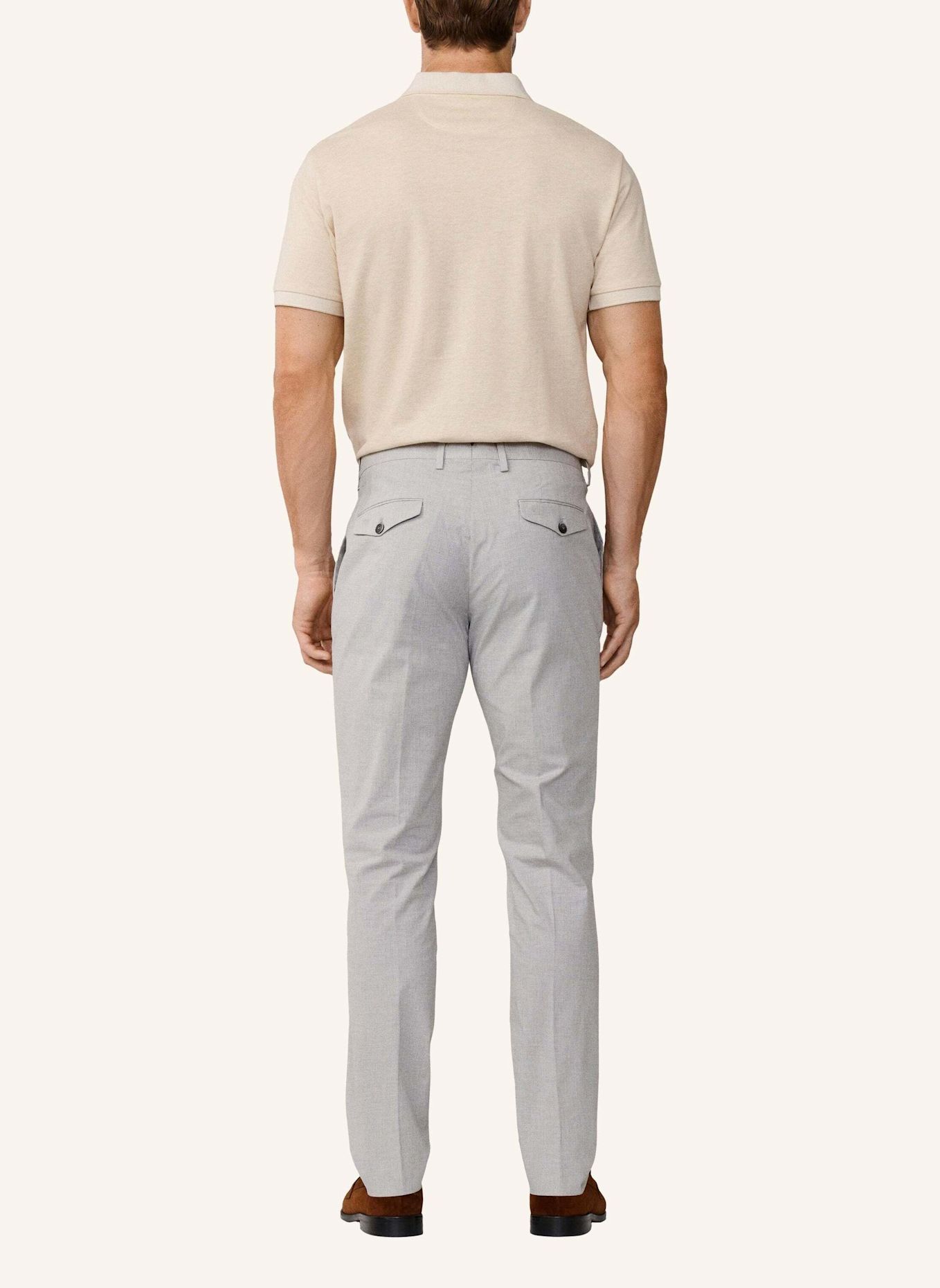 HACKETT LONDON Chino LATINO GINGHAM TRS: GRAU