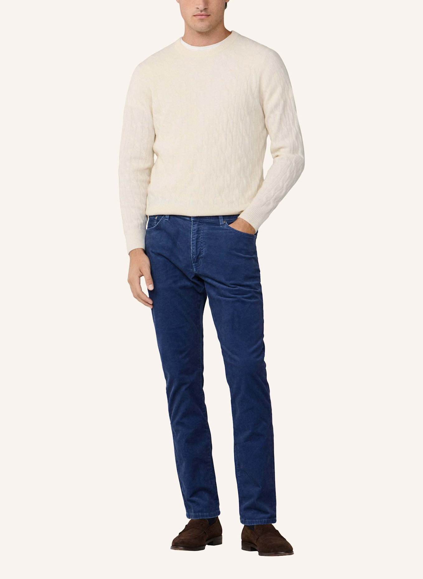 HACKETT LONDON 5-Pocket PIGMENT CORD 5PKT: BLAU