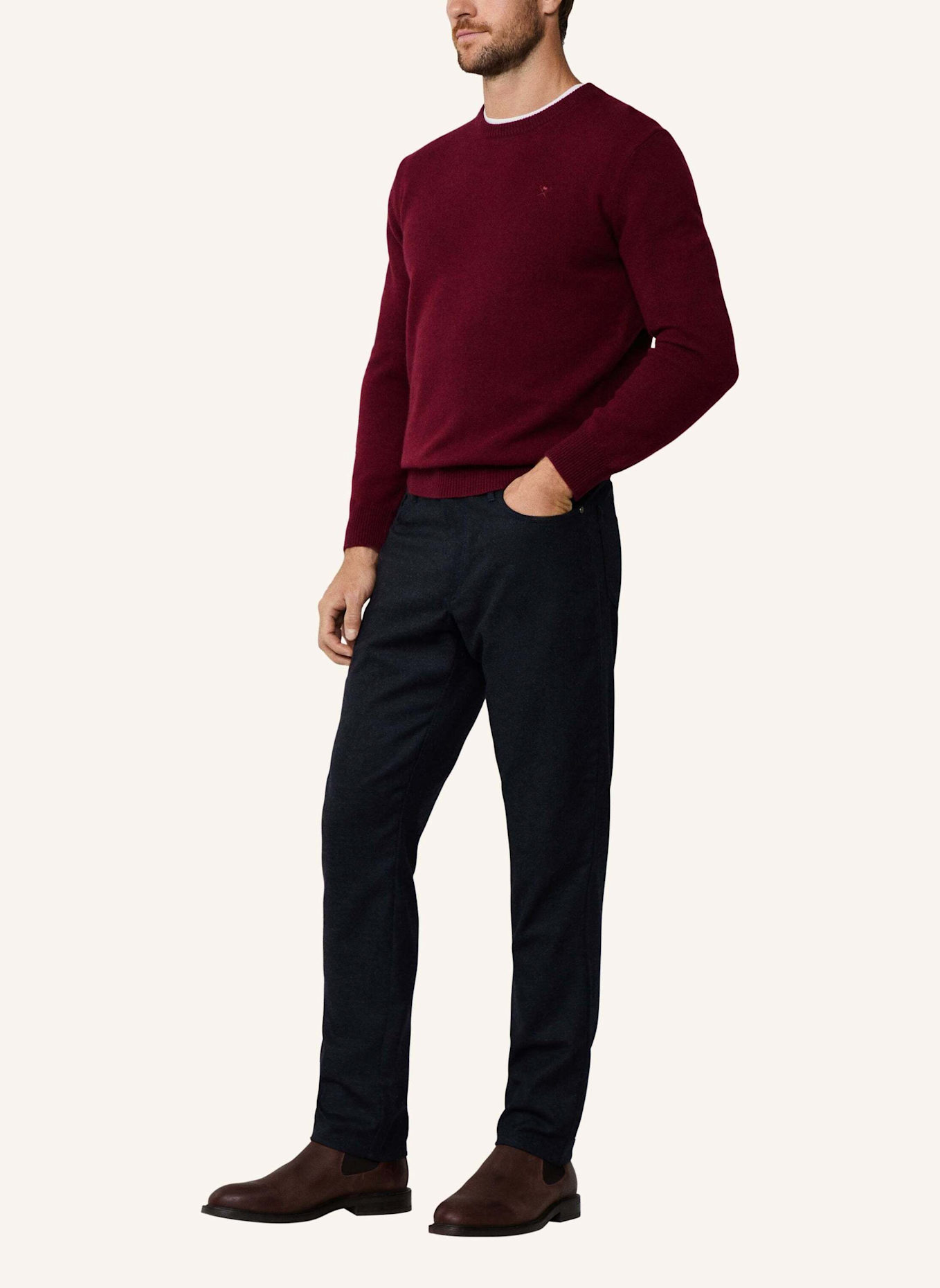 HACKETT LONDON 5-Pocket FLANNEL 5 PKT: DUNKELBLAU