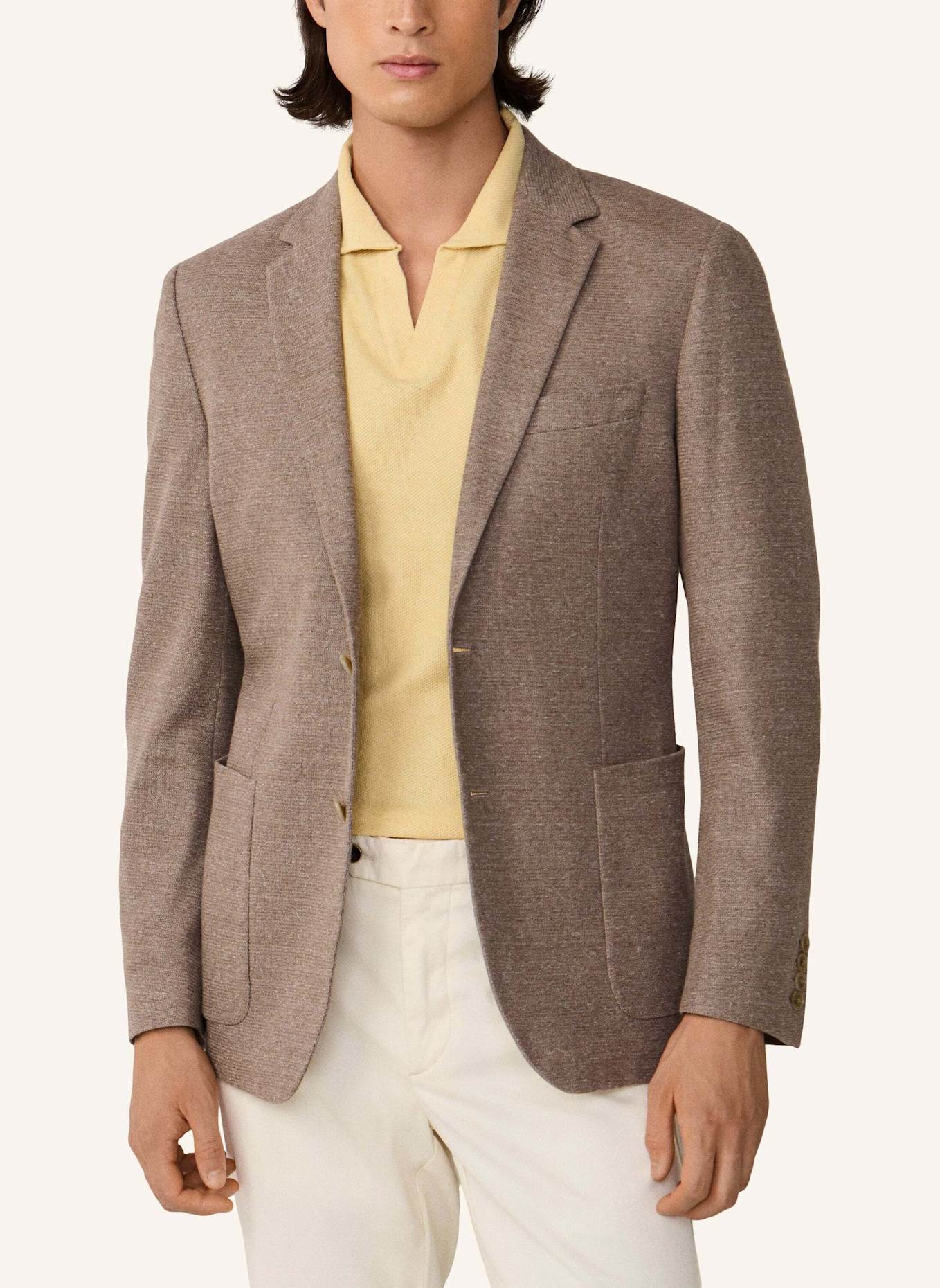 HACKETT LONDON Blazer COTT LIN JERSEY: BEIGE