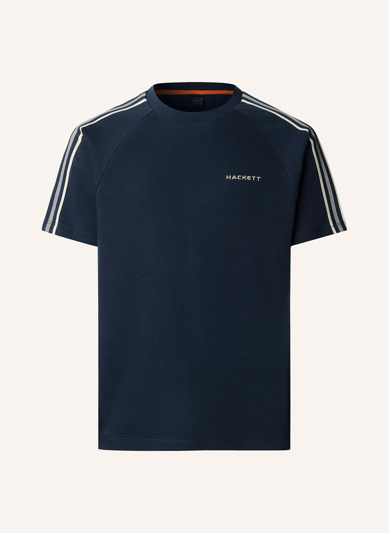 HACKETT LONDON T-Shirt HS TAPE TEE: DUNKELBLAU