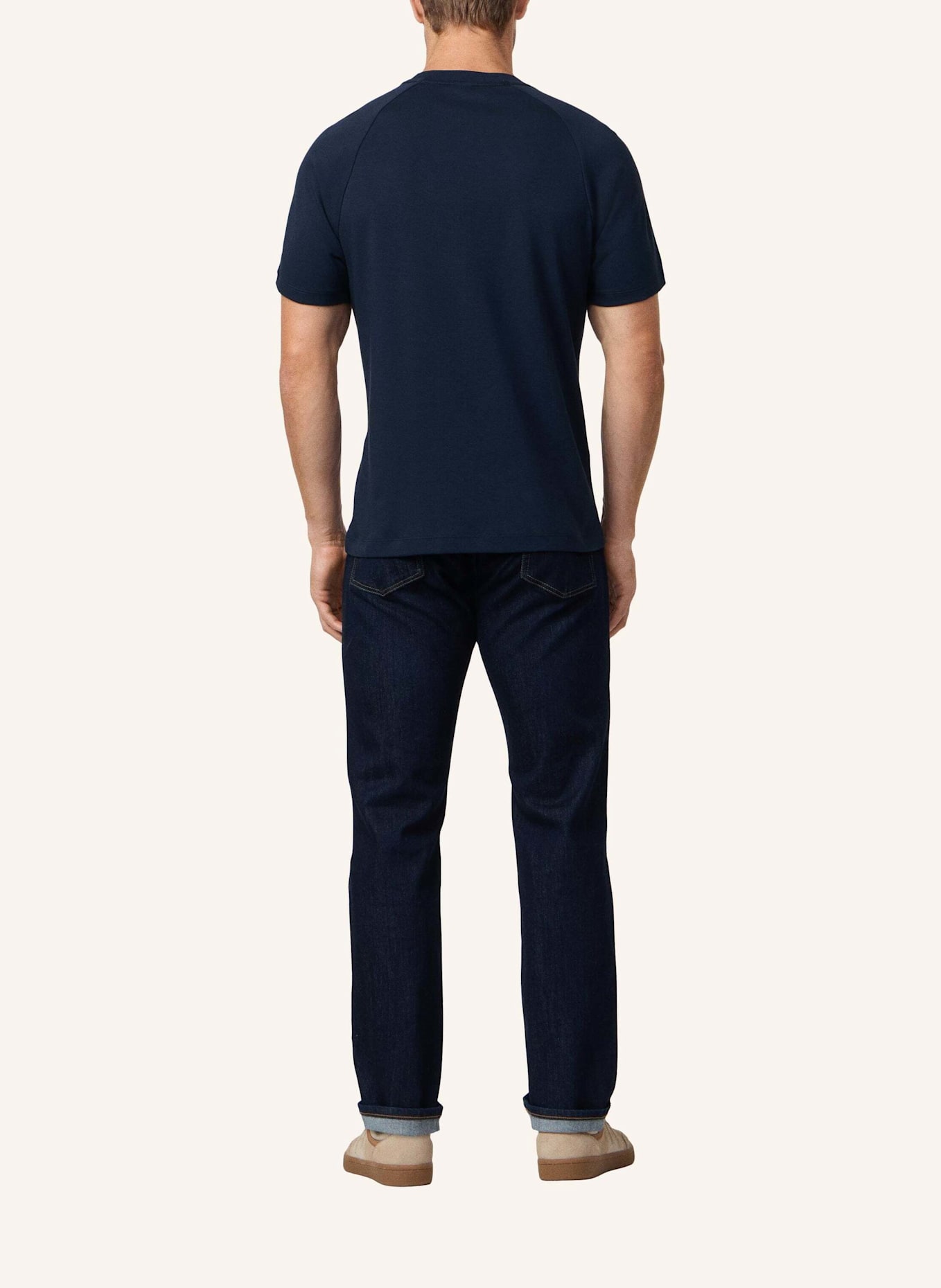 HACKETT LONDON T-Shirt HS TAPE TEE: DUNKELBLAU