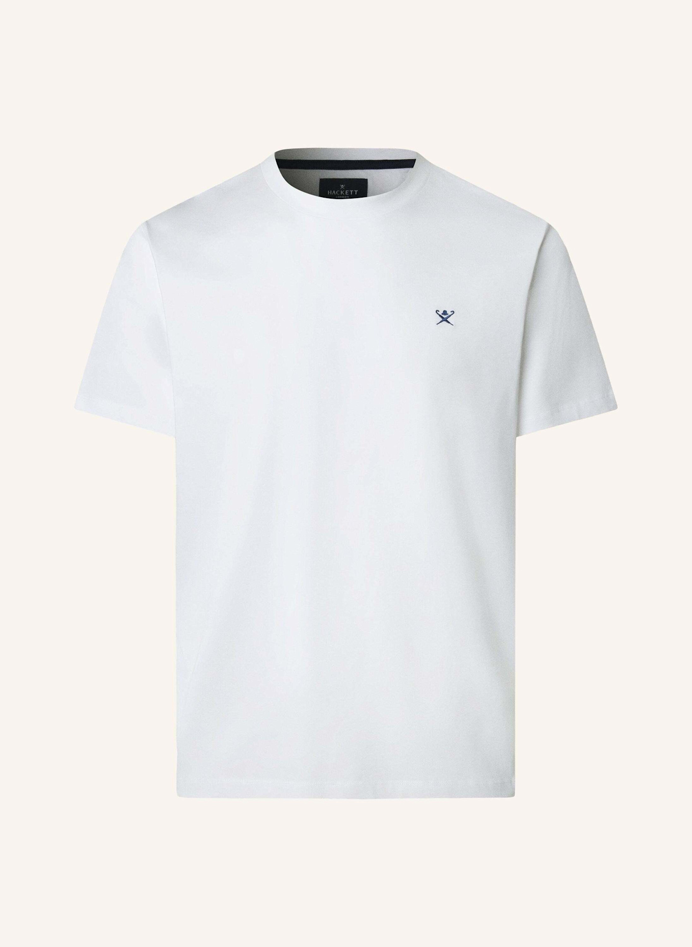 HACKETT LONDON T-Shirt SS LOGO TEE: WEISS