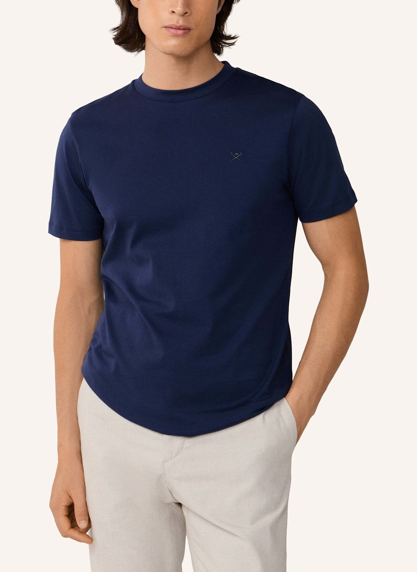 HACKETT LONDON T-Shirt SS LOGO TEE: BLAU