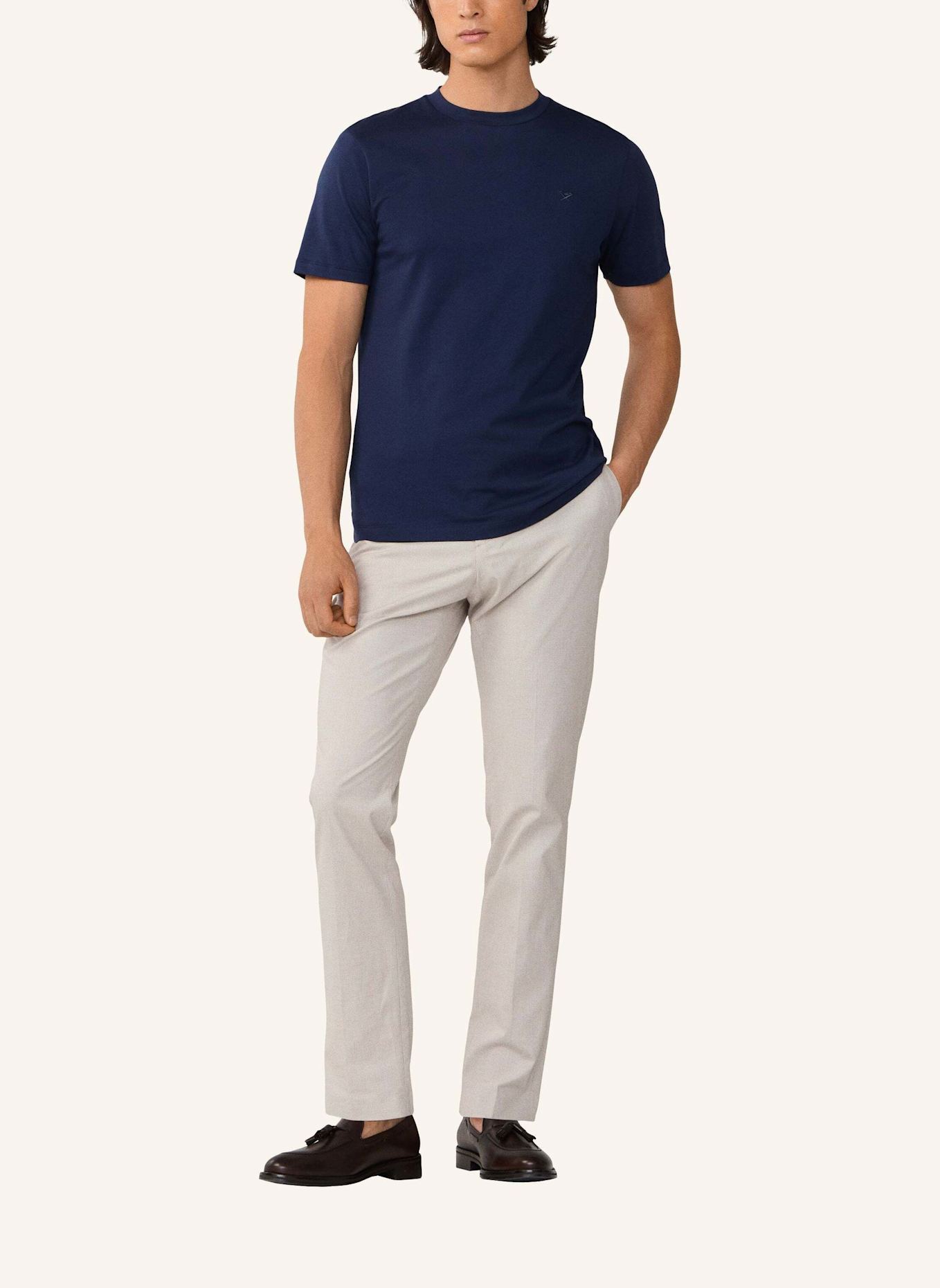 HACKETT LONDON T-Shirt SS LOGO TEE: BLAU