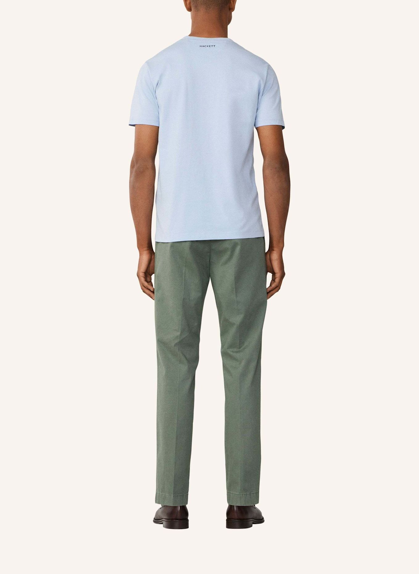 HACKETT LONDON T-Shirt SS LOGO TEE: BLAU