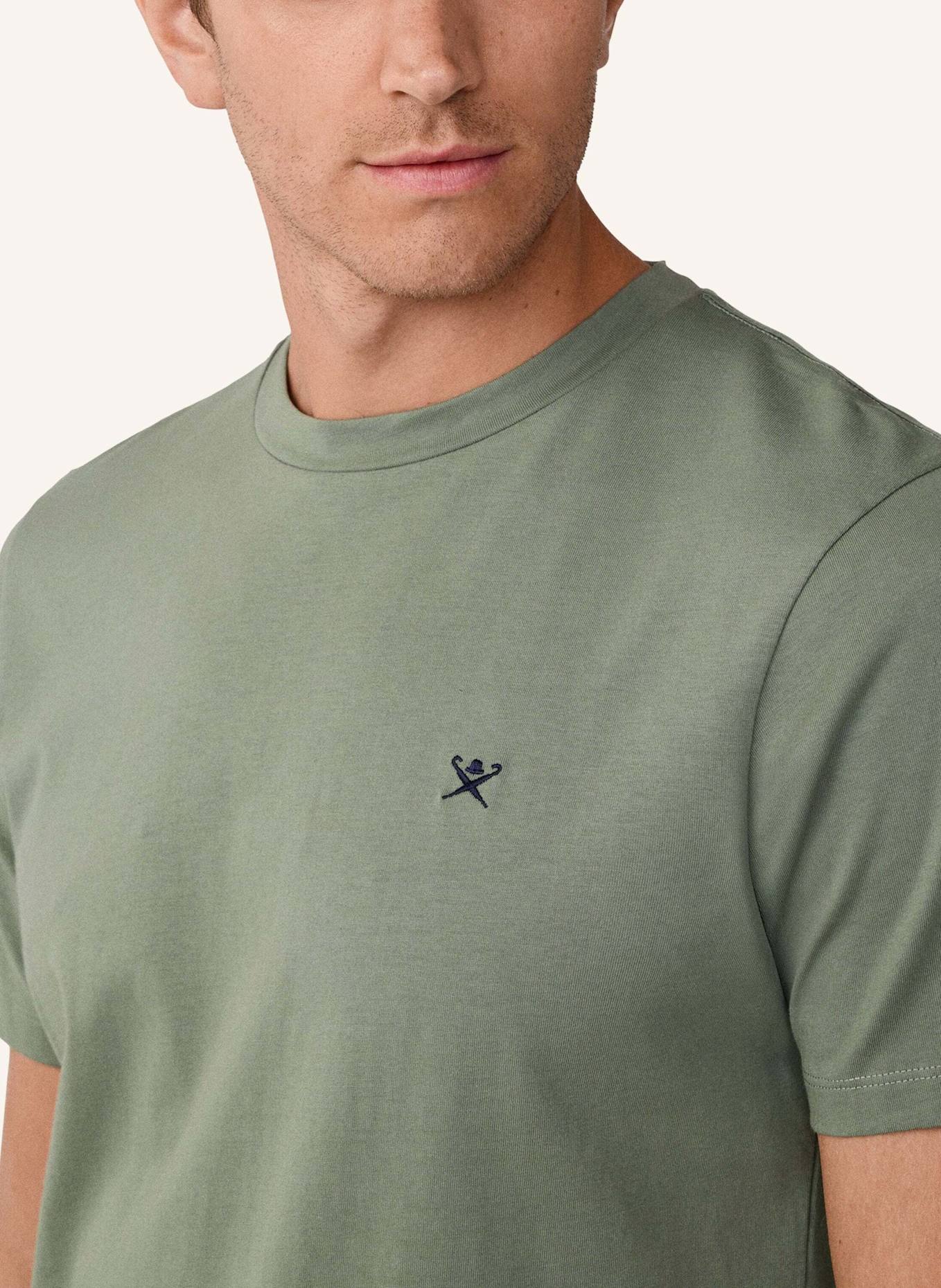 HACKETT LONDON T-Shirt SS LOGO TEE: GRÜN