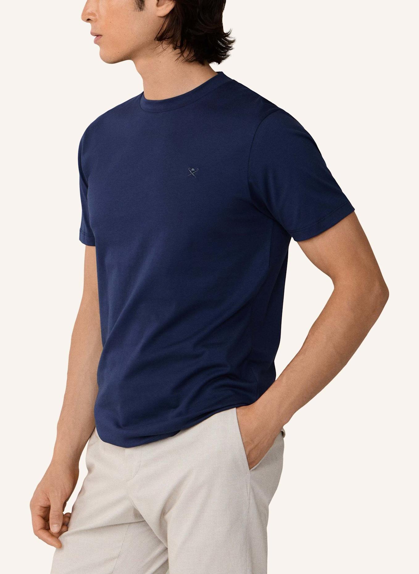 HACKETT LONDON T-Shirt SS LOGO TEE: BLAU